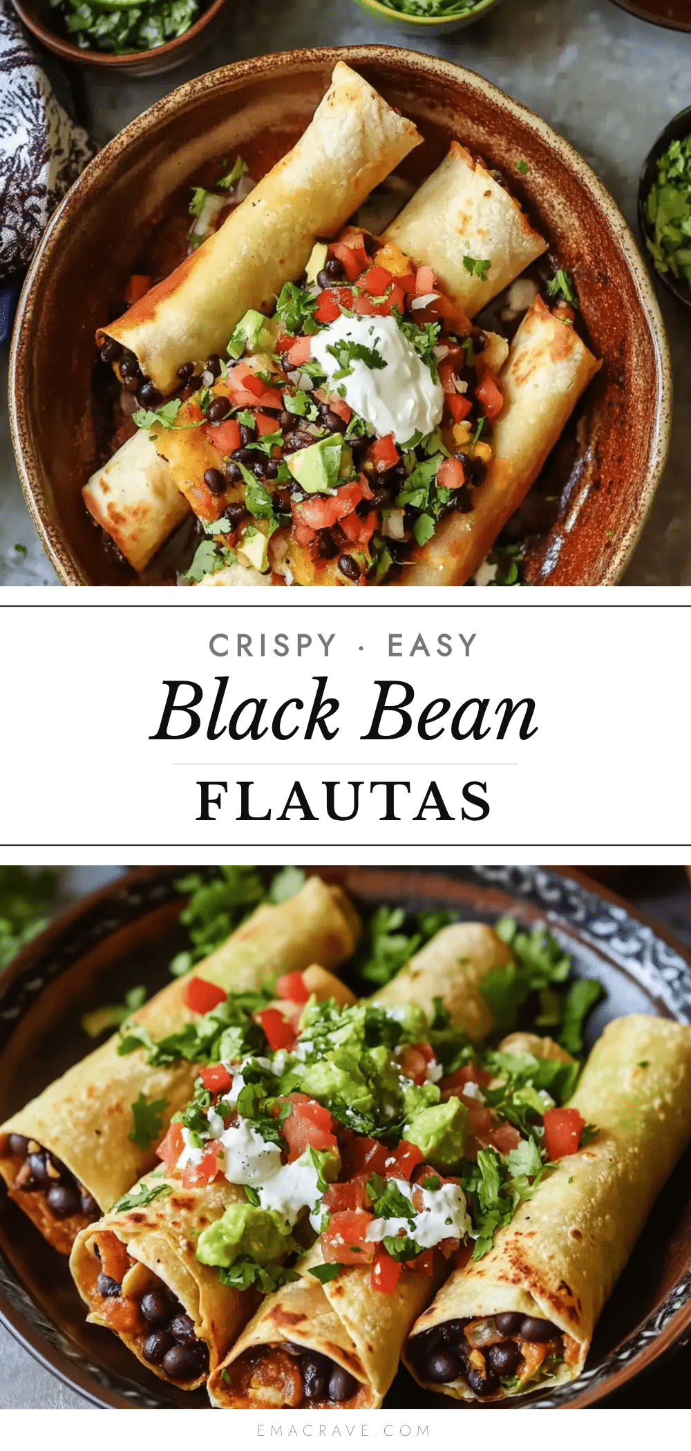 black bean flautas recipe