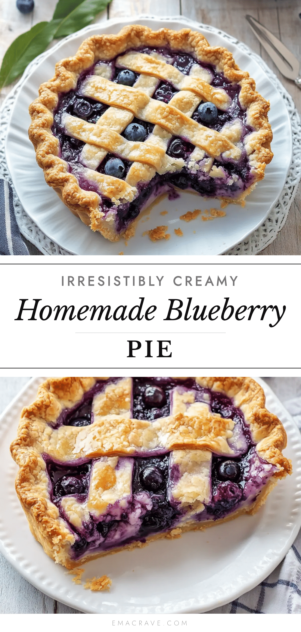 creamy blueberry pie recipe