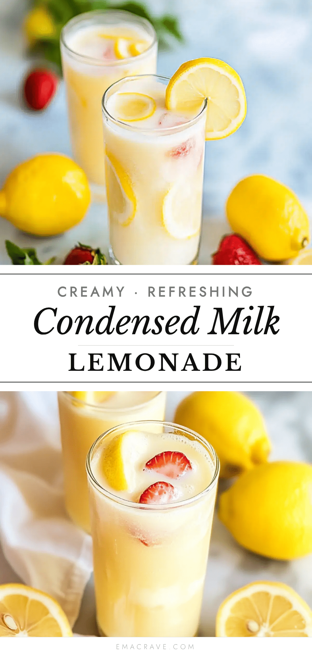 creamy condensed milk lemonade recipe