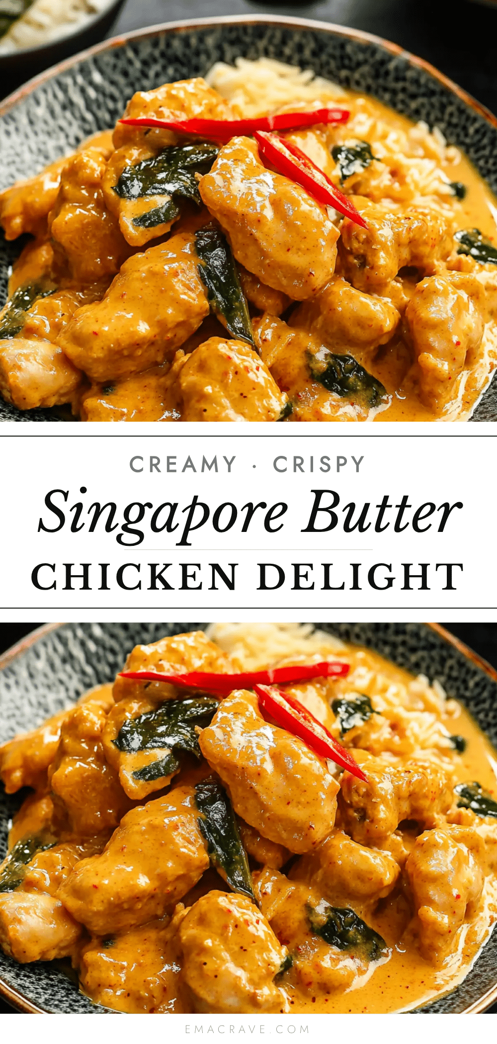 Creamy Crispy Singapore Butter Chicken recipe