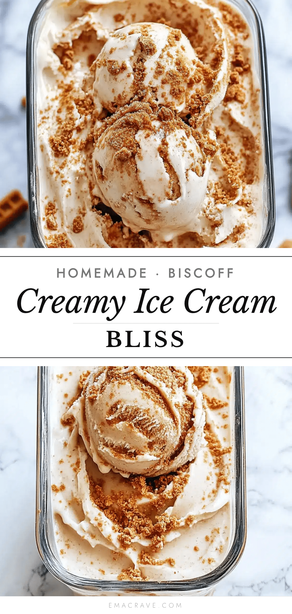 creamy homemade biscoff ice cream recipe
