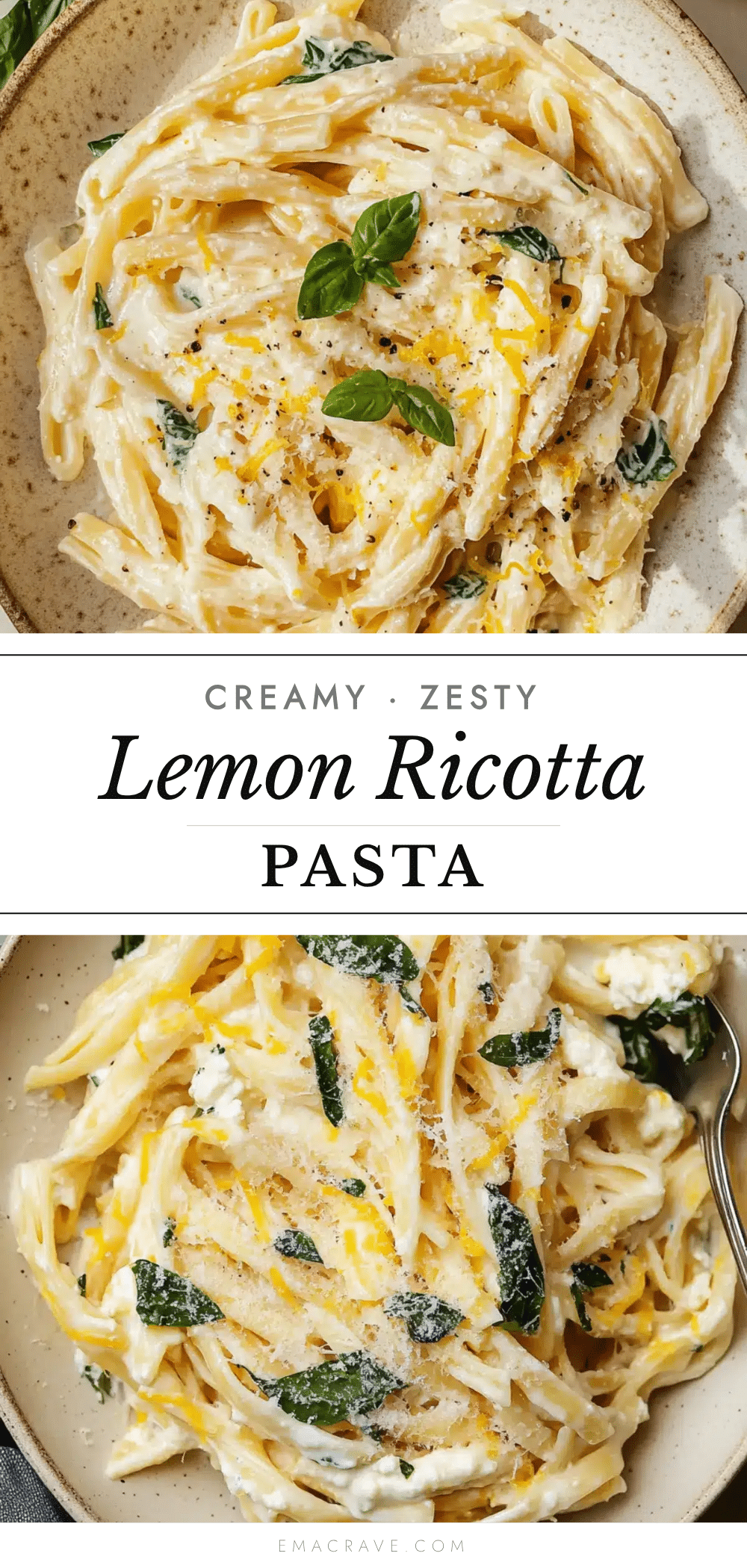 creamy lemon ricotta pasta recipe
