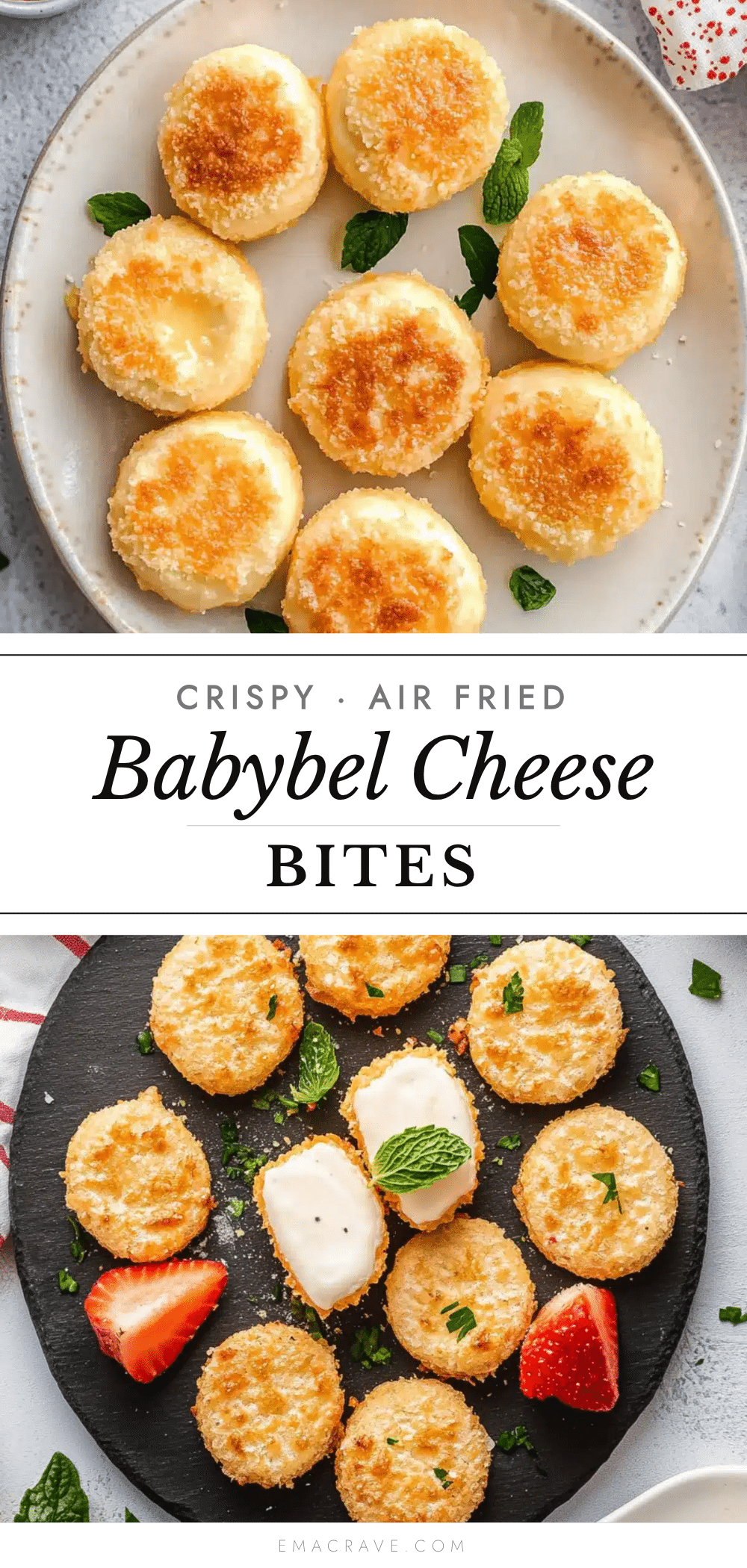 crispy air fried babybel cheese bites recipe