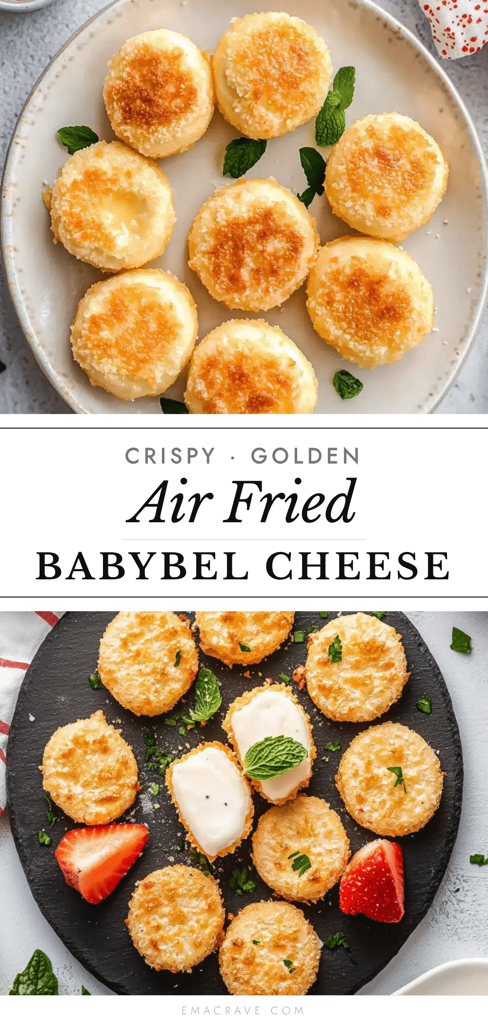 crispy air fried babybel cheese snack recipe