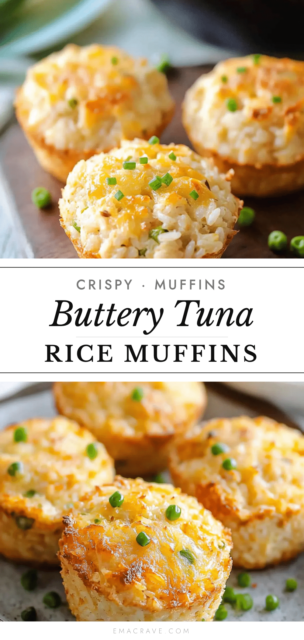 crispy buttery tuna rice muffins recipe