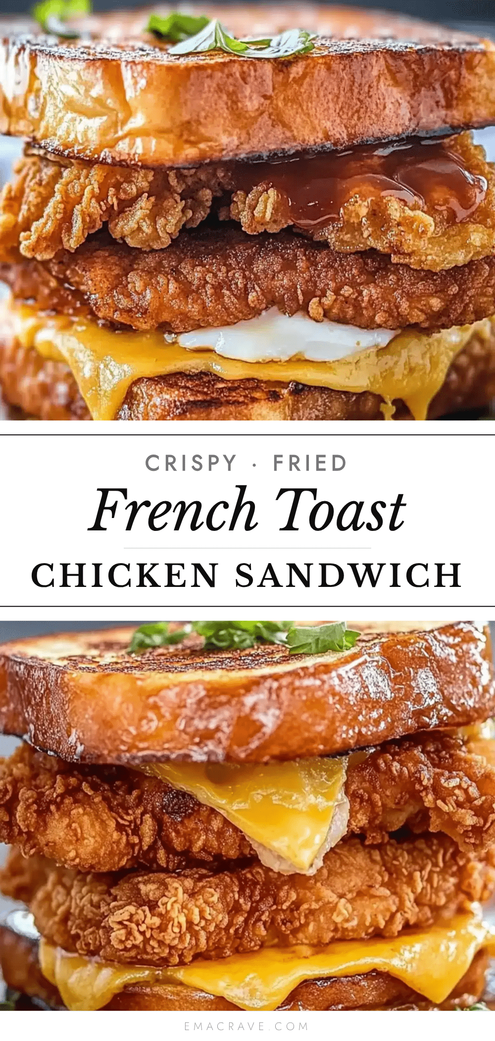 crispy French toast fried chicken sandwich recipe