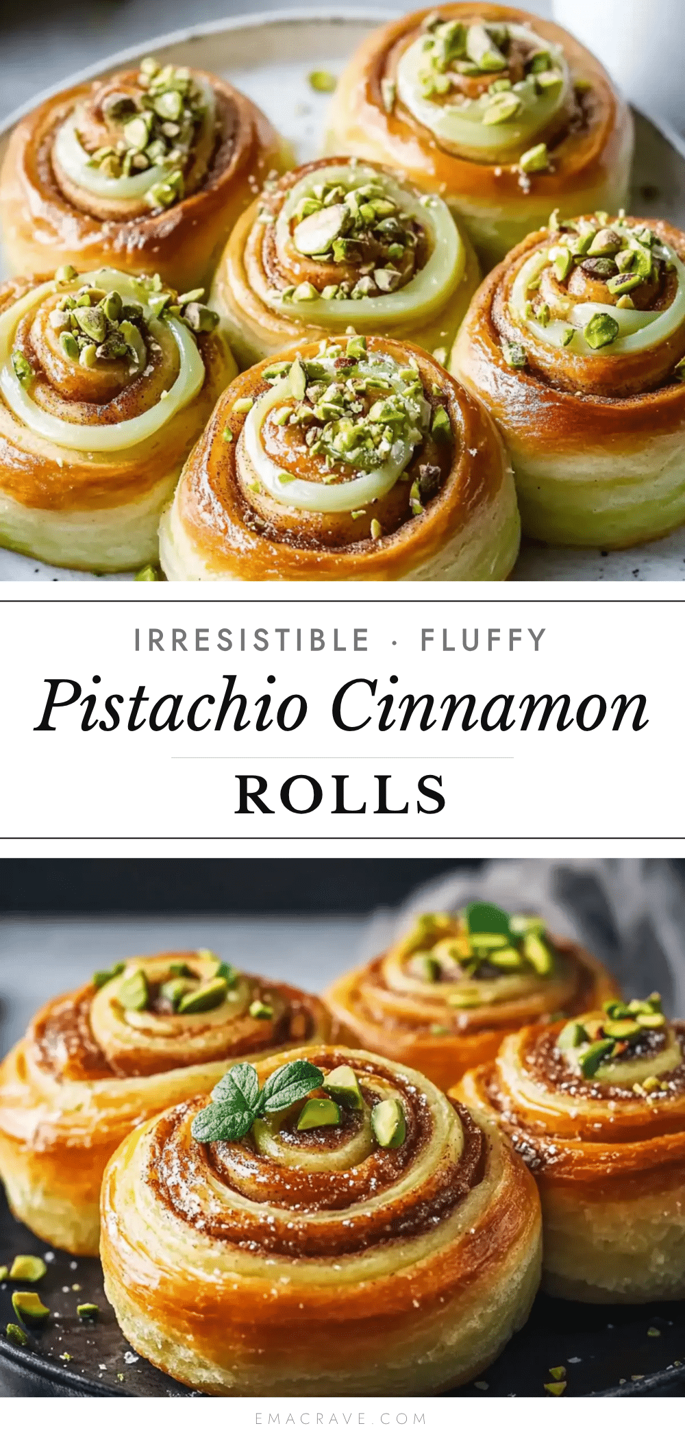 fluffy pistachio cinnamon rolls recipe