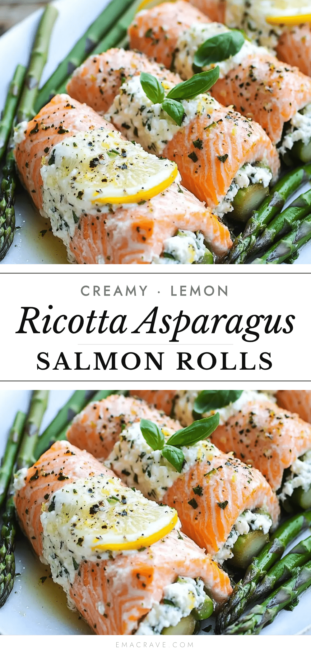 fresh asparagus lemon ricotta stuffed salmon rolls recipe