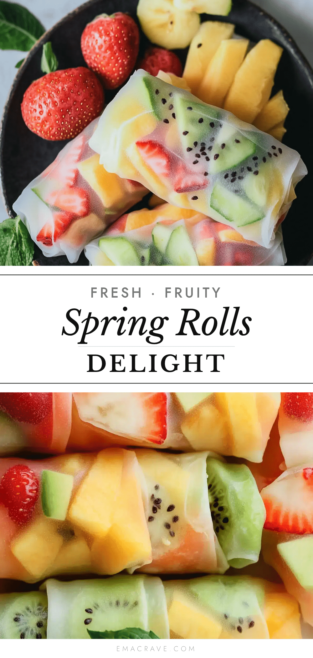 fresh fruit spring rolls recipe