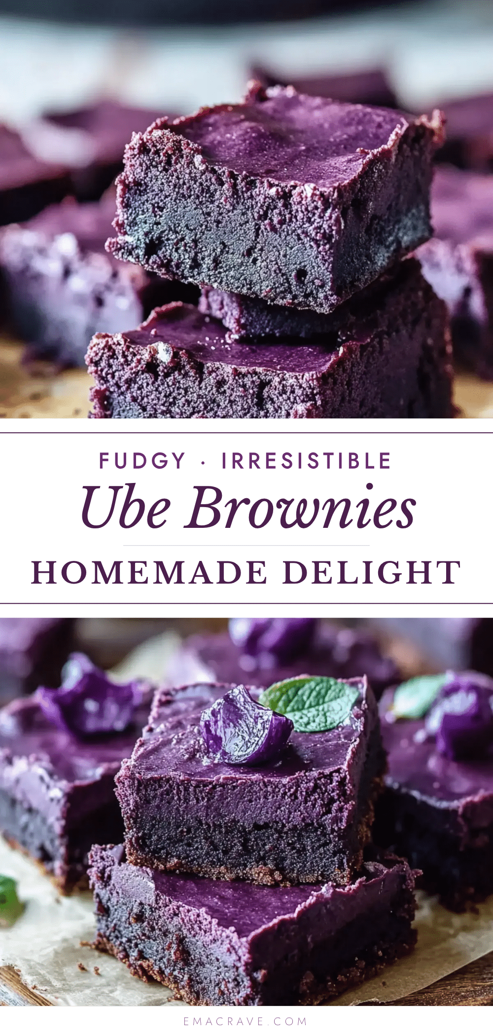 fudgy ube brownies recipe
