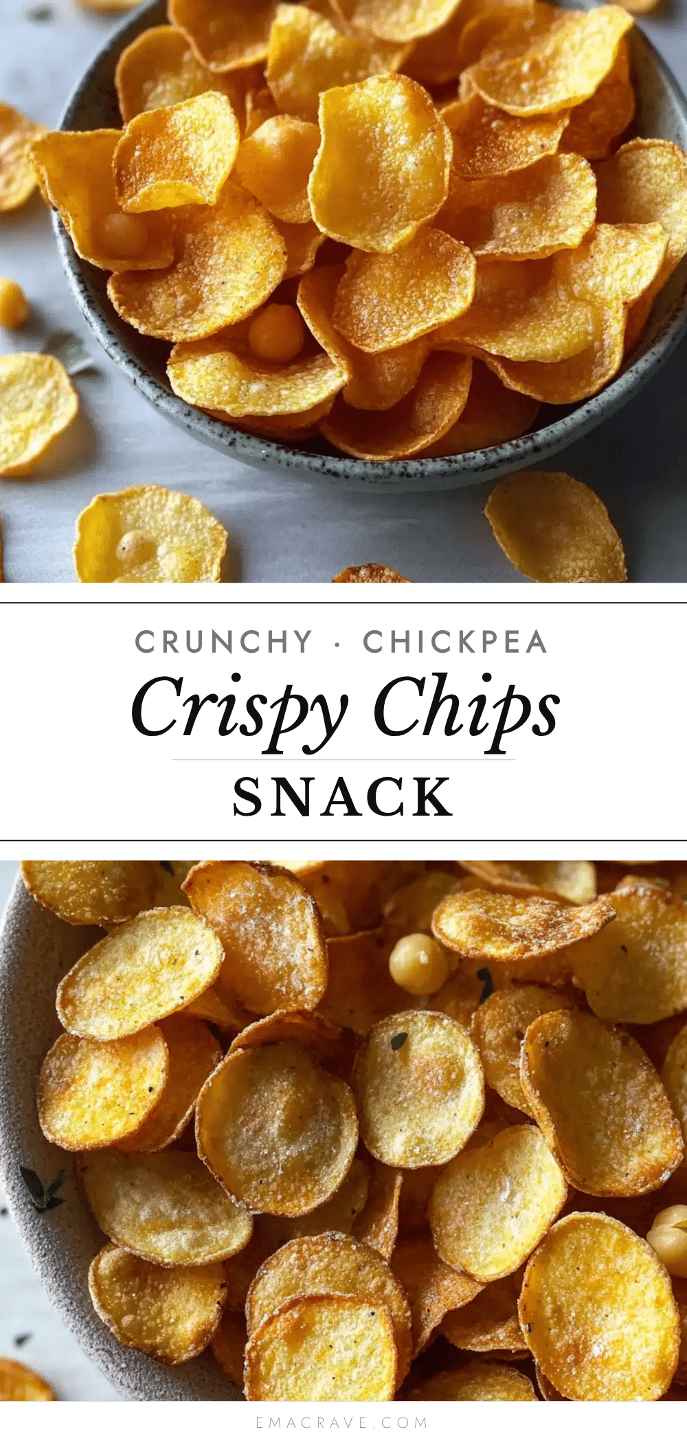 healthy crispy chickpea chips recipe