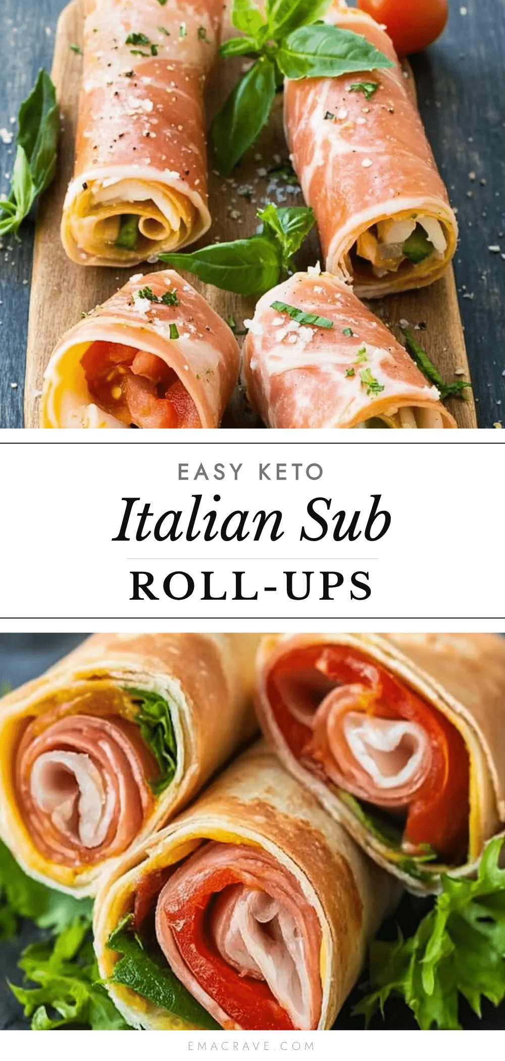 keto italian sub roll-ups recipe