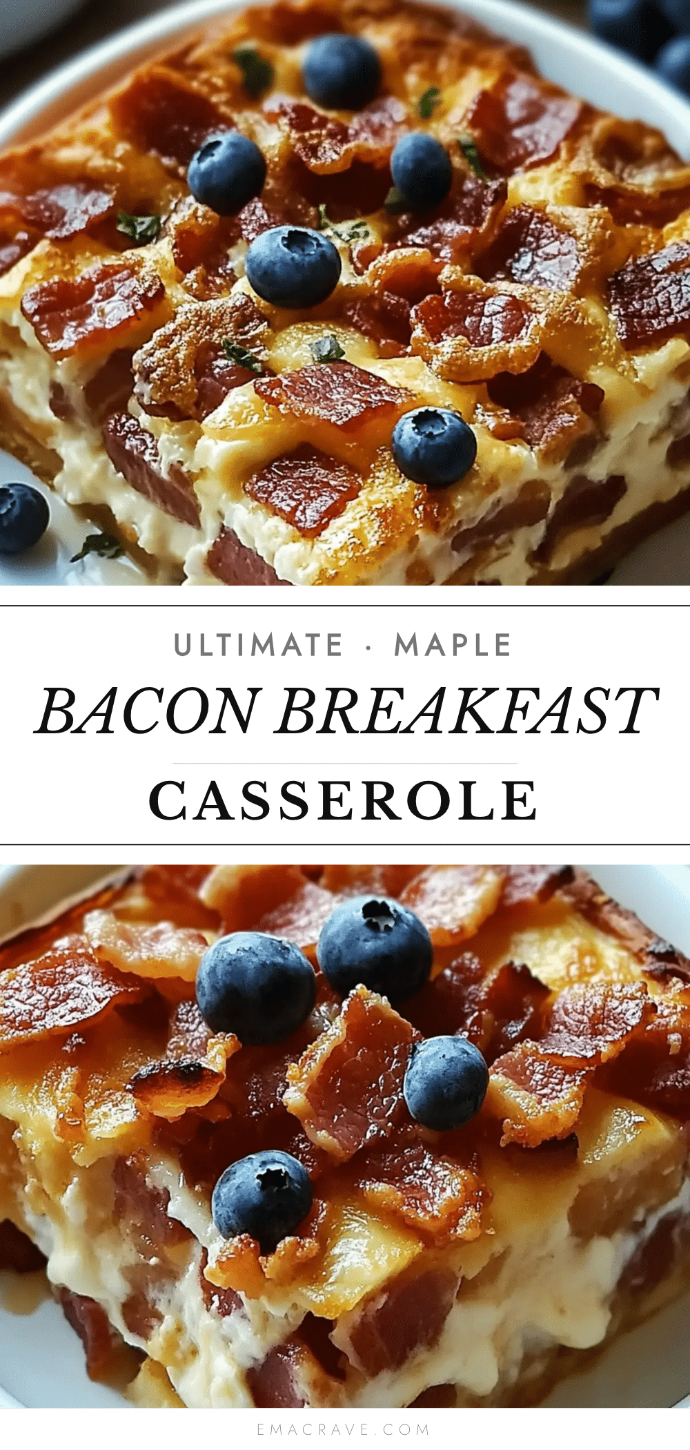 maple bacon breakfast casserole recipe