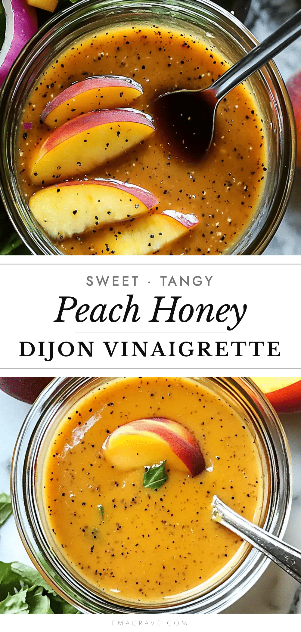 peach honey dijon balsamic vinaigrette recipe