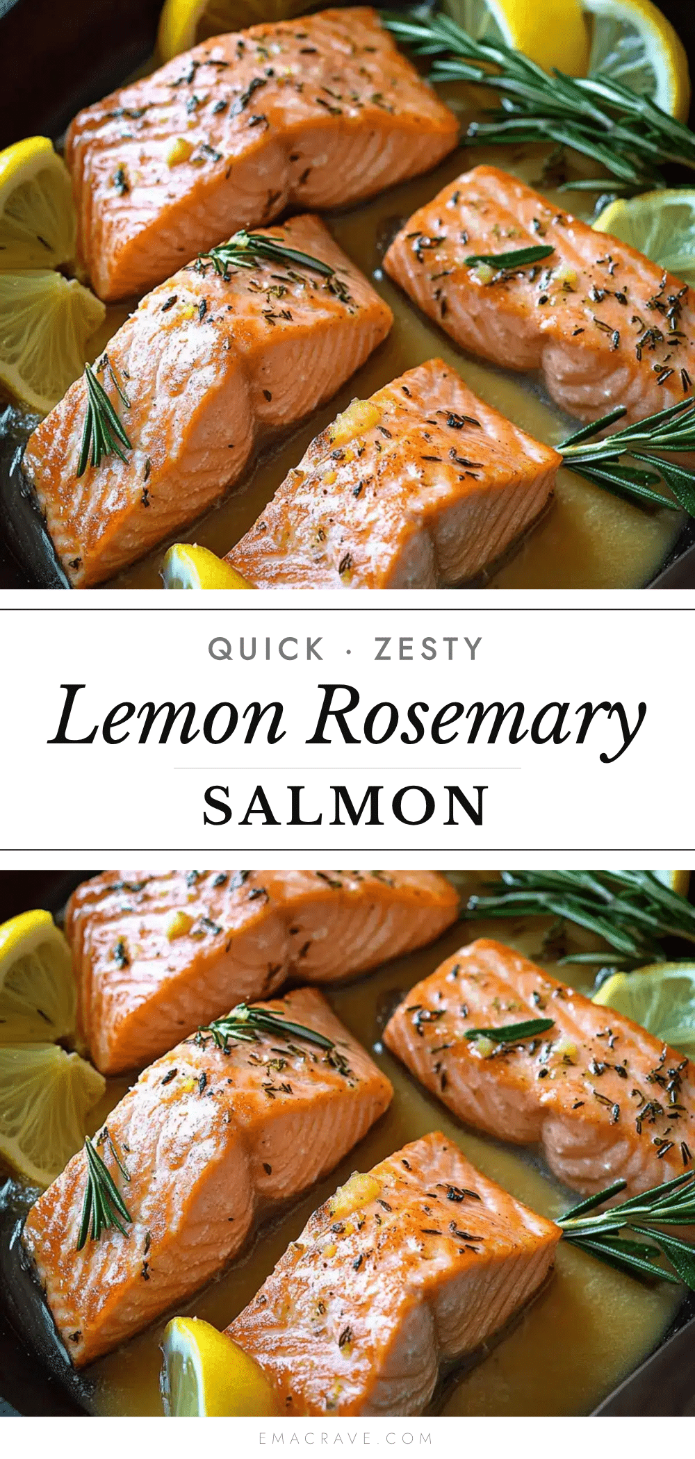 quick zesty lemon rosemary salmon recipe