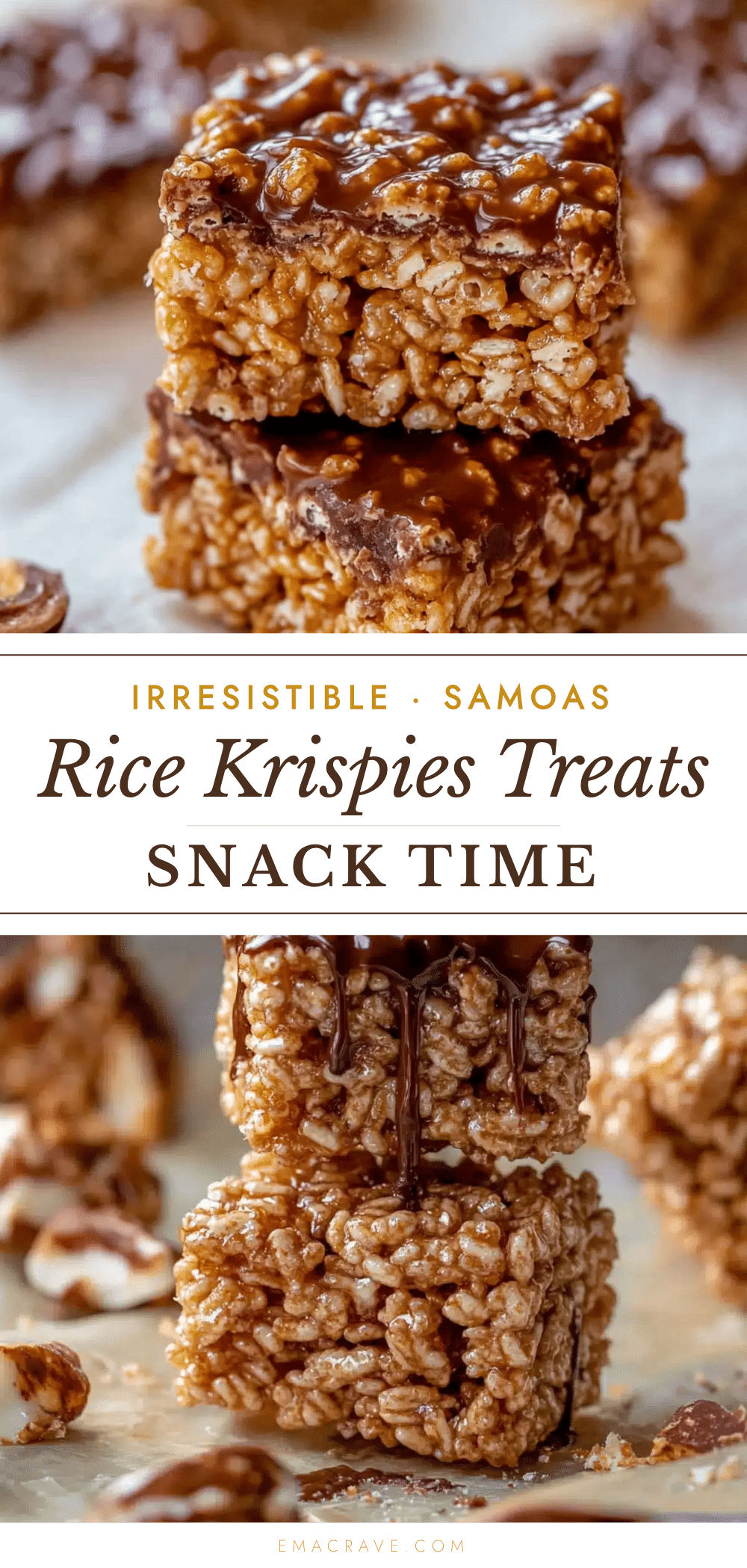 Samoas Rice Krispies Treats recipe