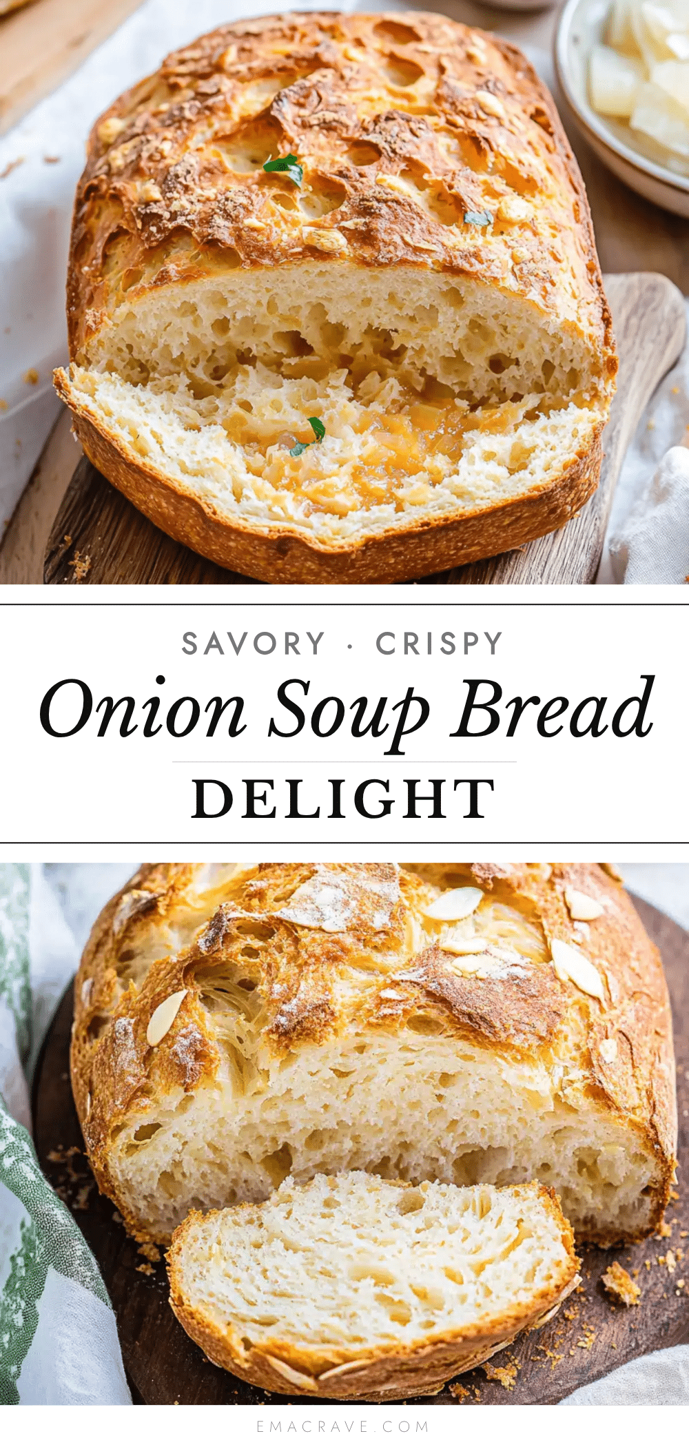 savory crispy onion soup bread recipe