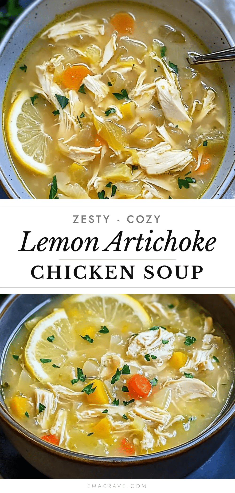 zesty lemon artichoke chicken soup recipe