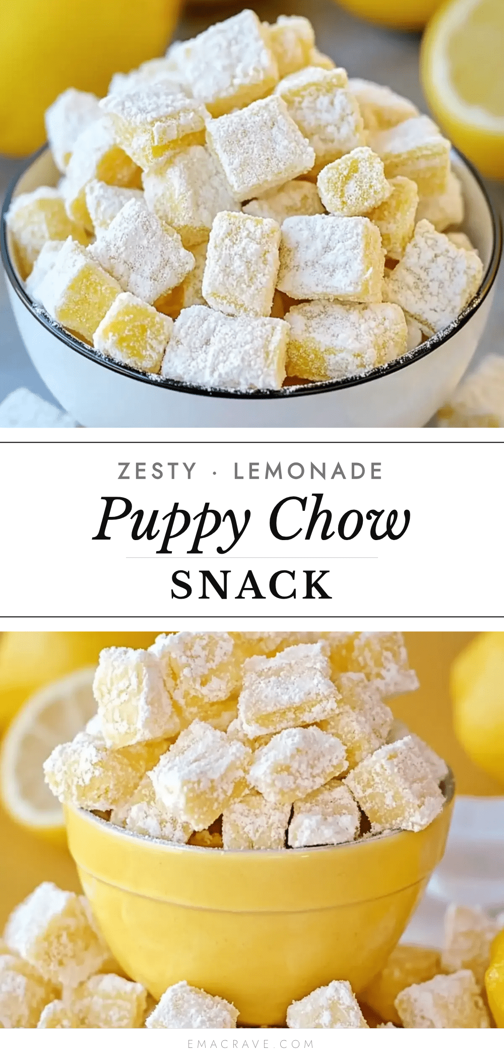 zesty lemonade puppy chow recipe