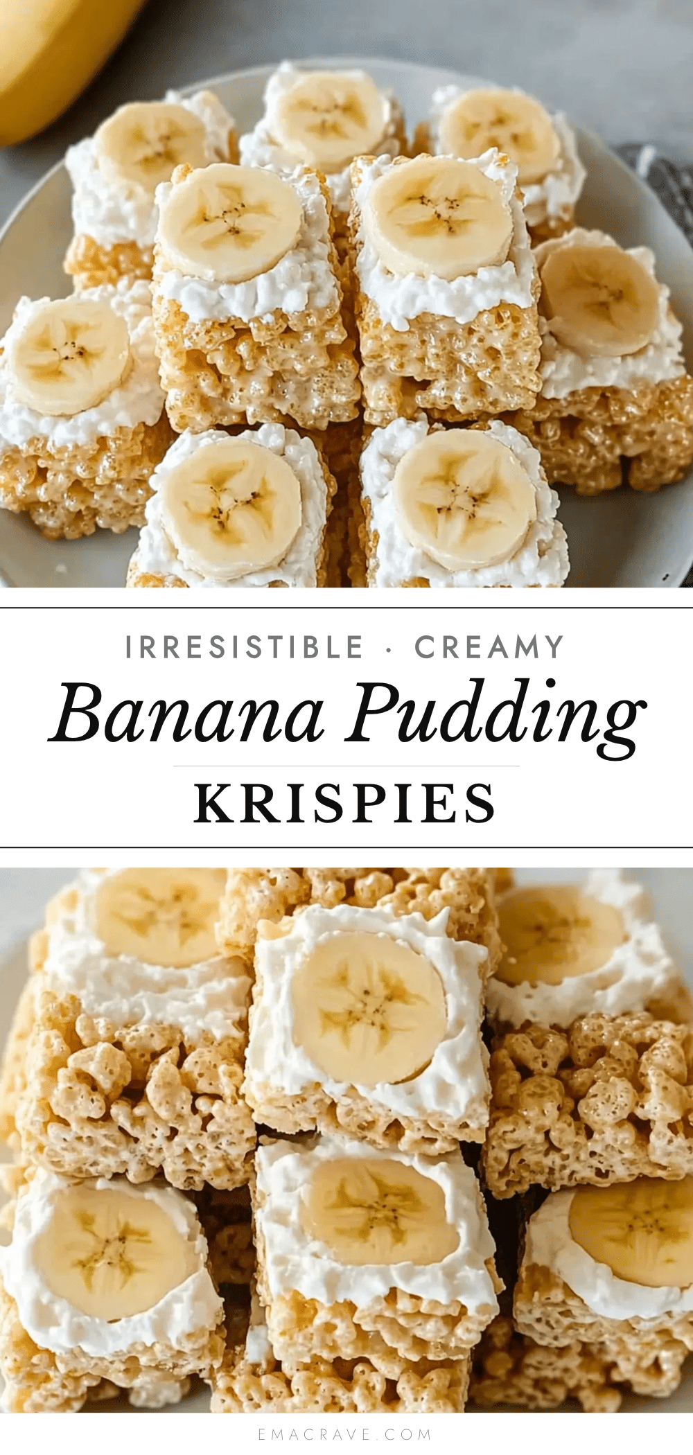 banana pudding rice krispie treats recipe