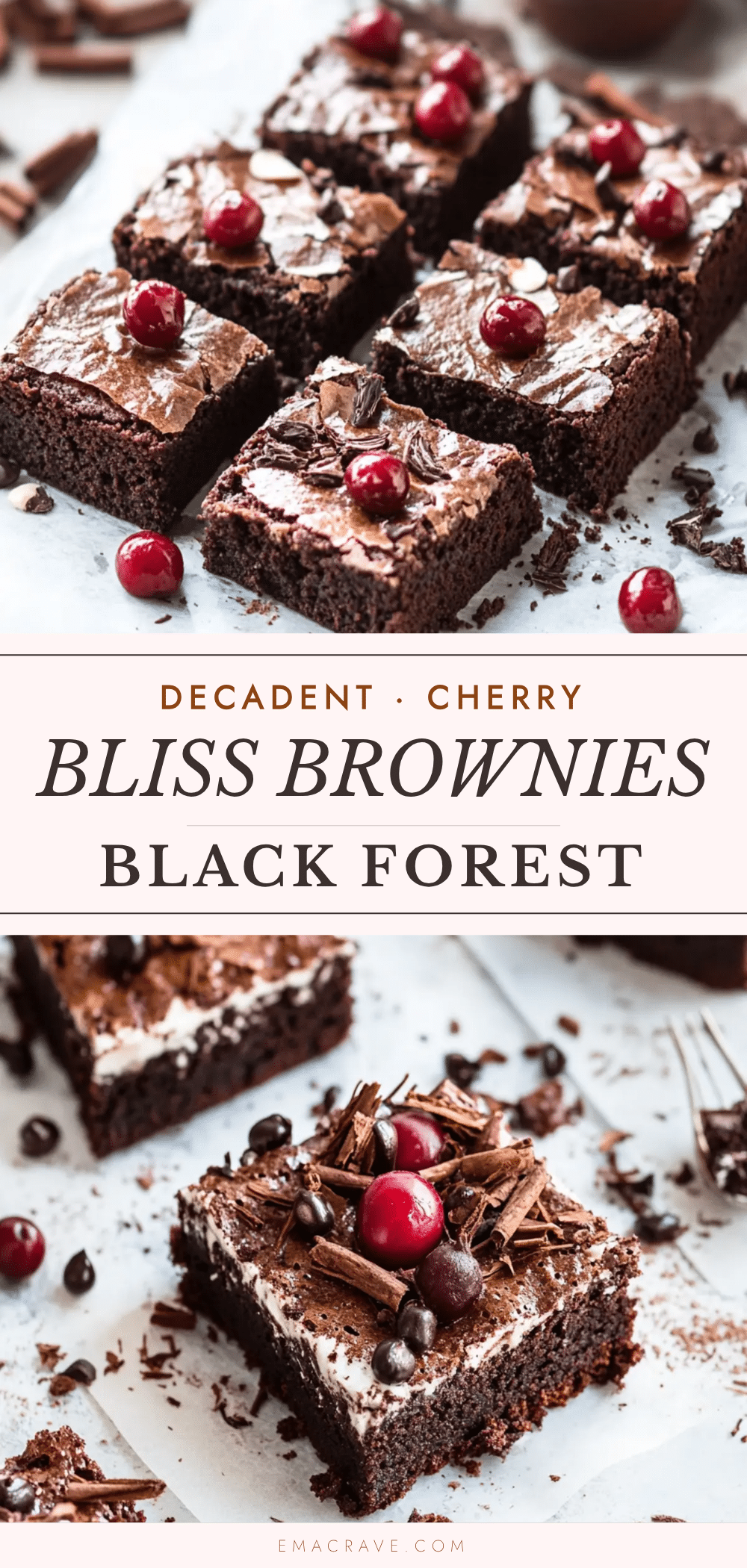 black forest brownies recipe