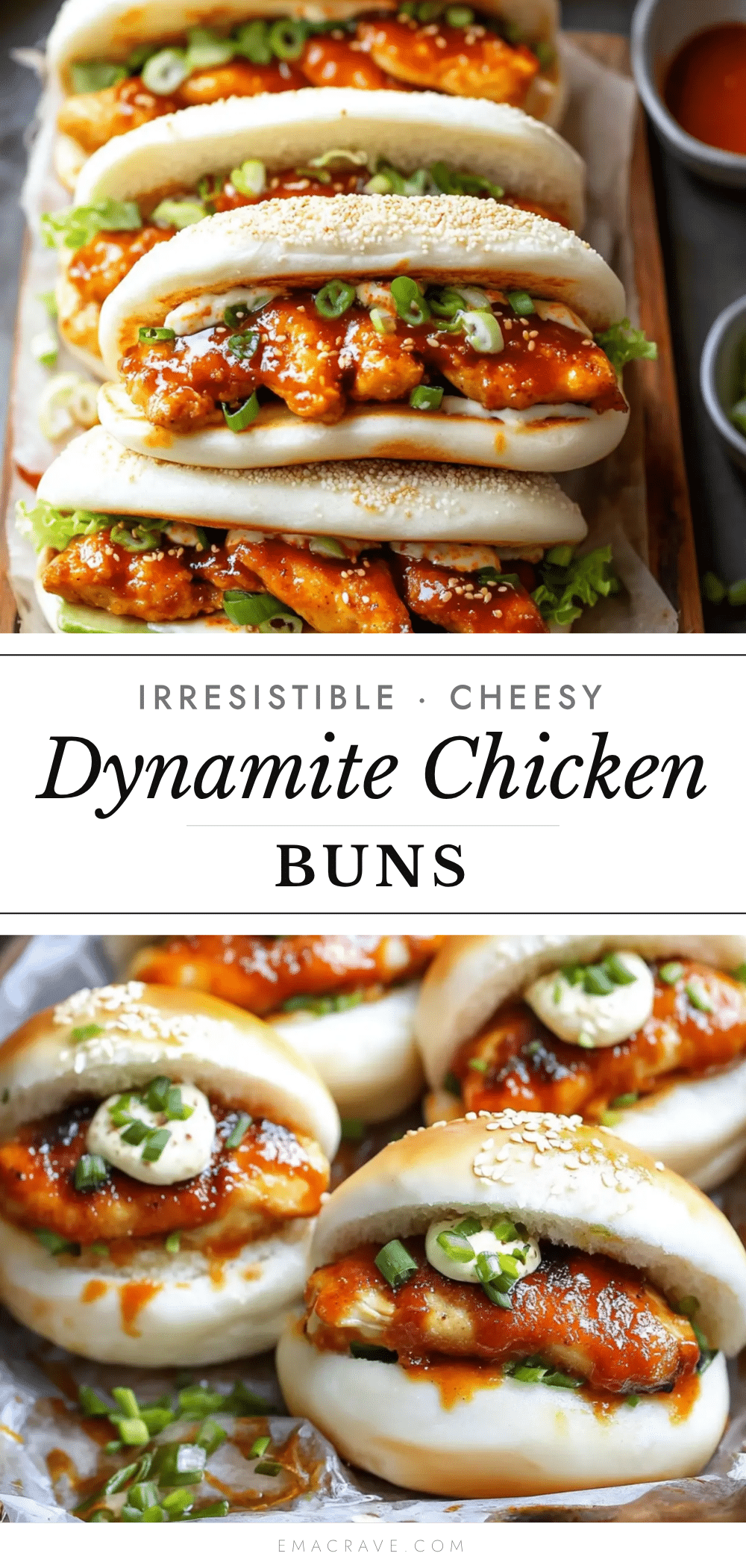 cheesy dynamite chicken buns recipe
