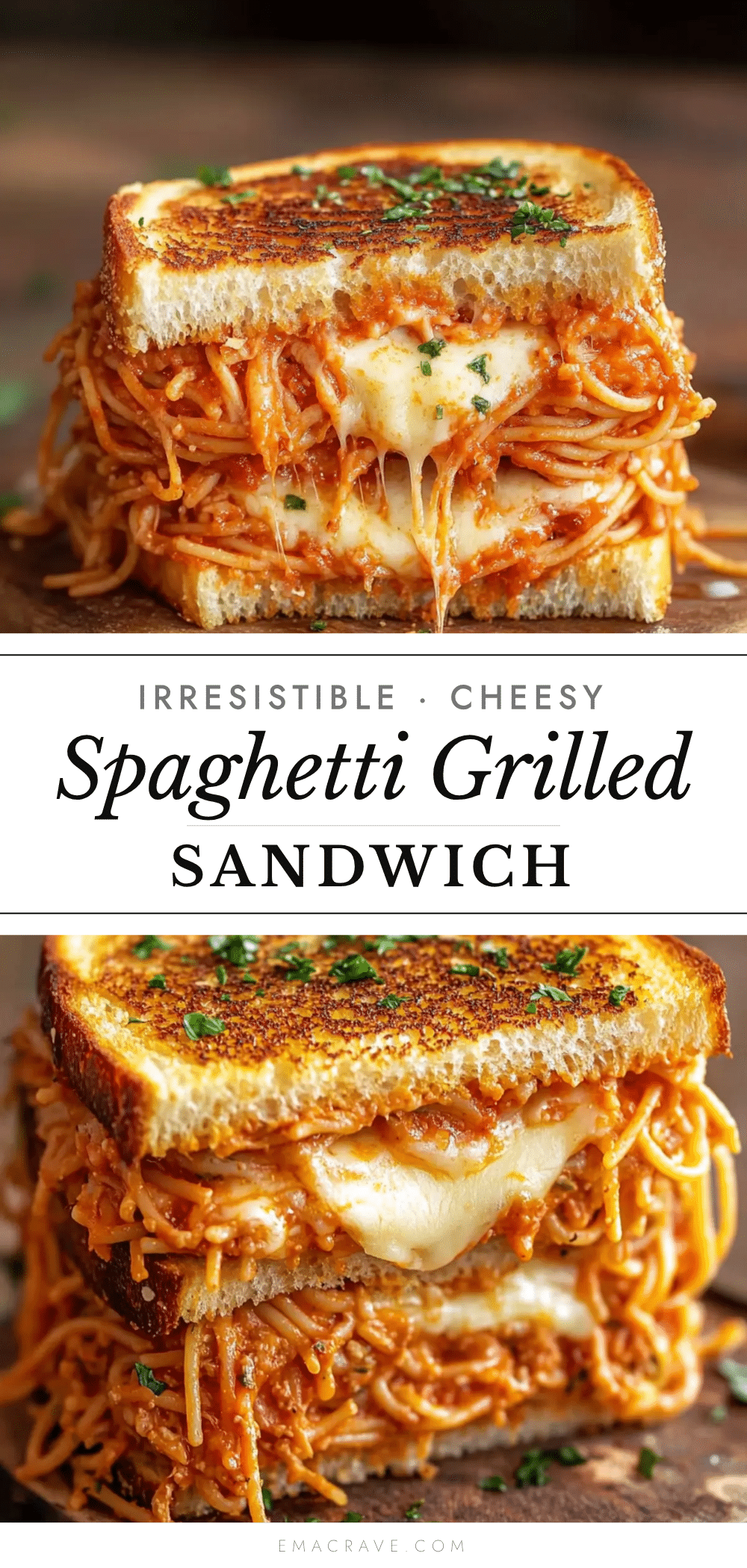 cheesy spaghetti grilled cheese sandwich recipe