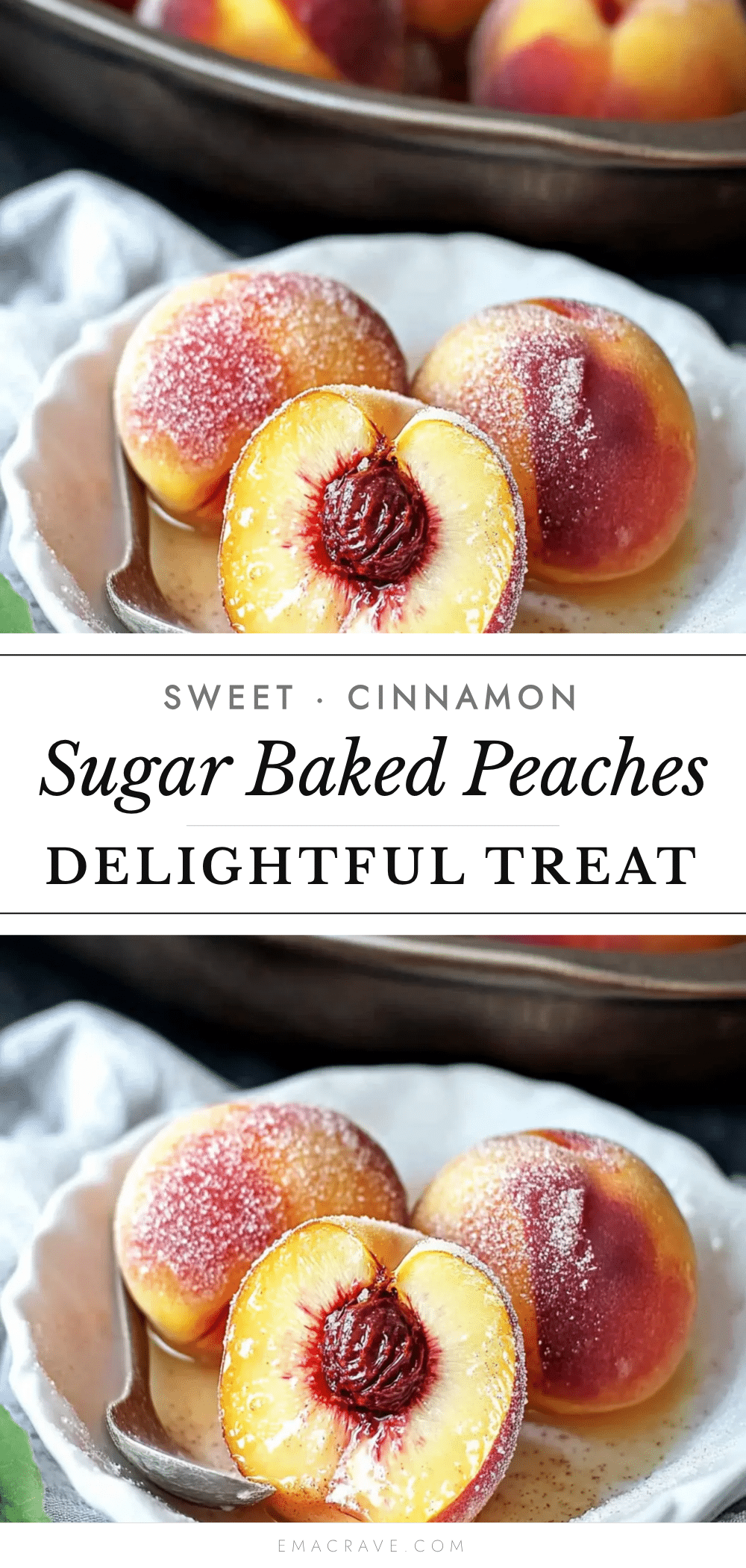 cinnamon sugar baked peaches recipe