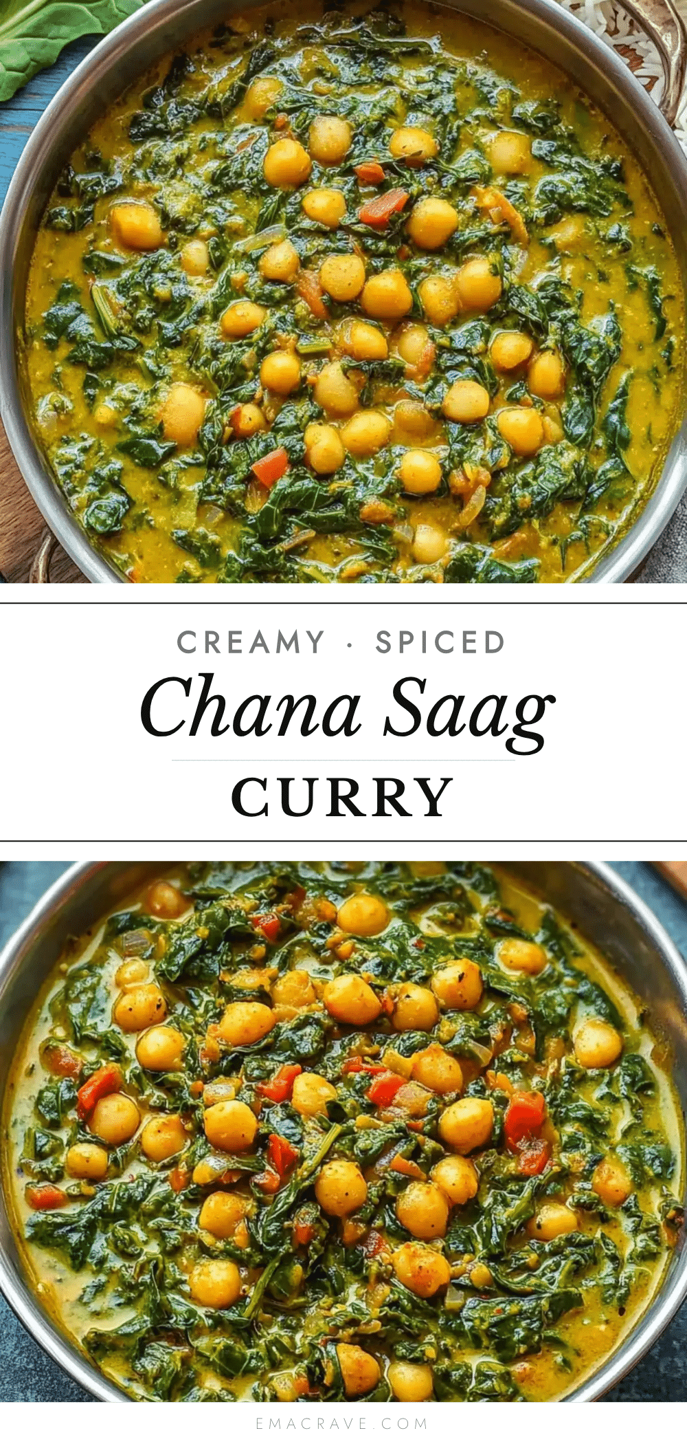 comforting chana saag curry recipe