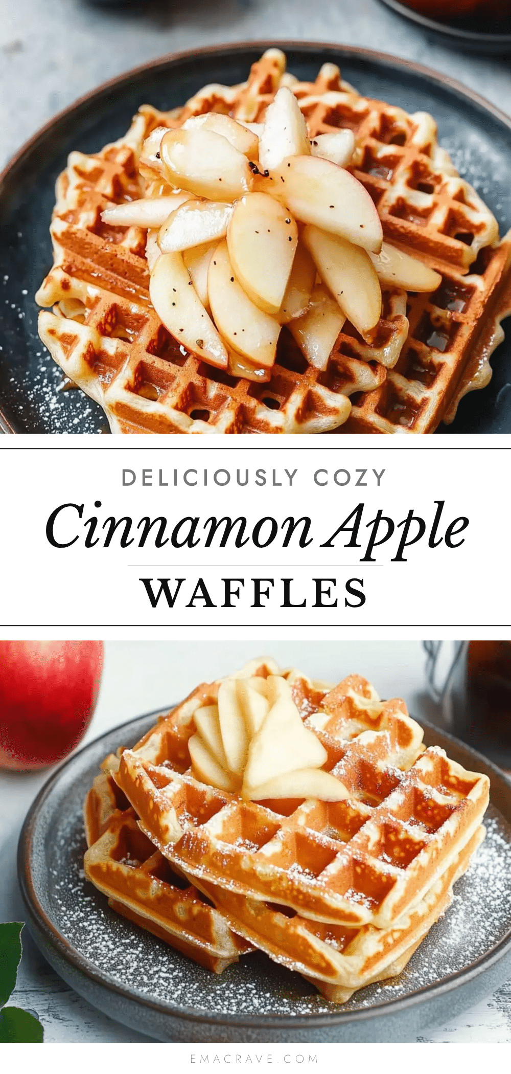 cozy cinnamon apple waffles recipe