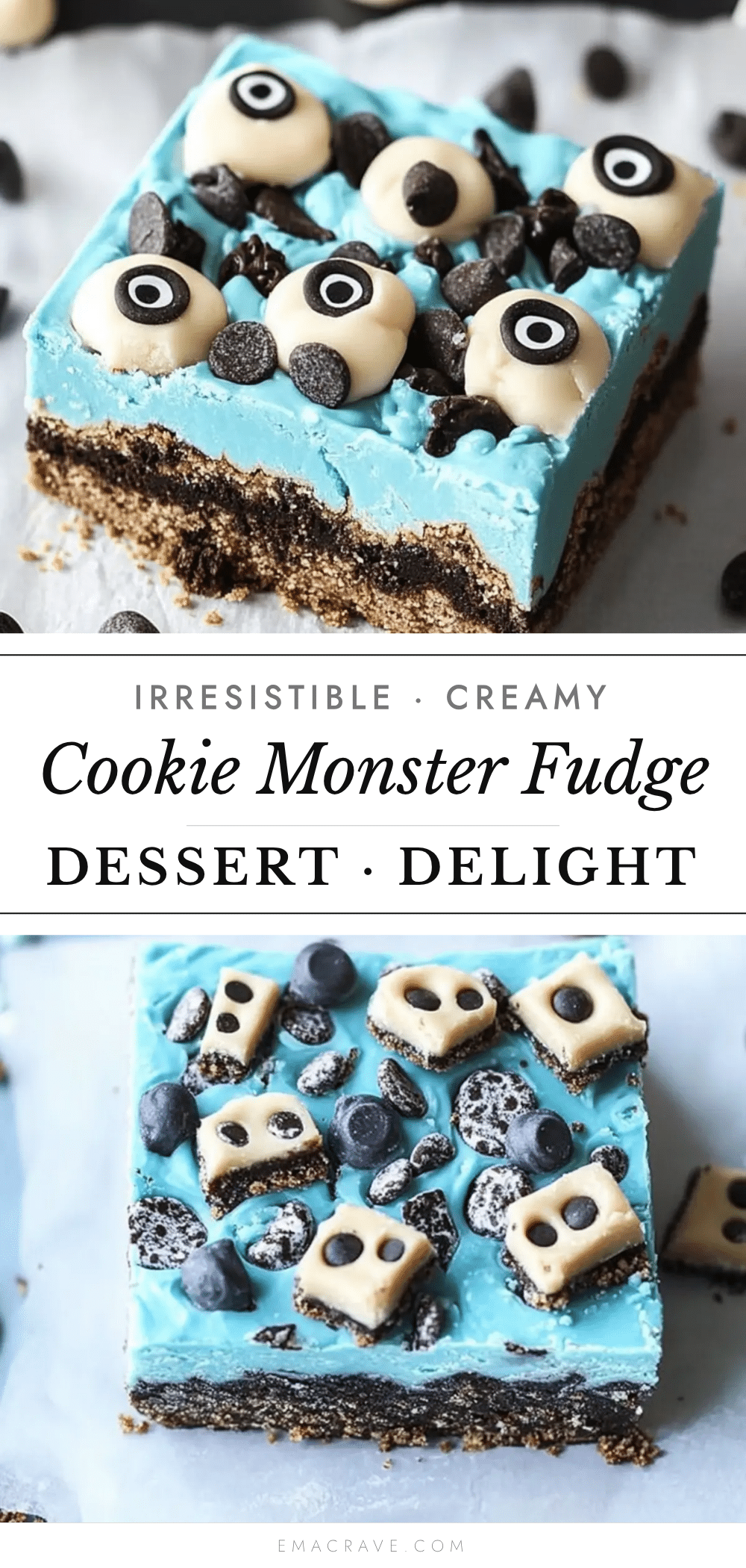 creamy cookie monster fudge recipe recipe