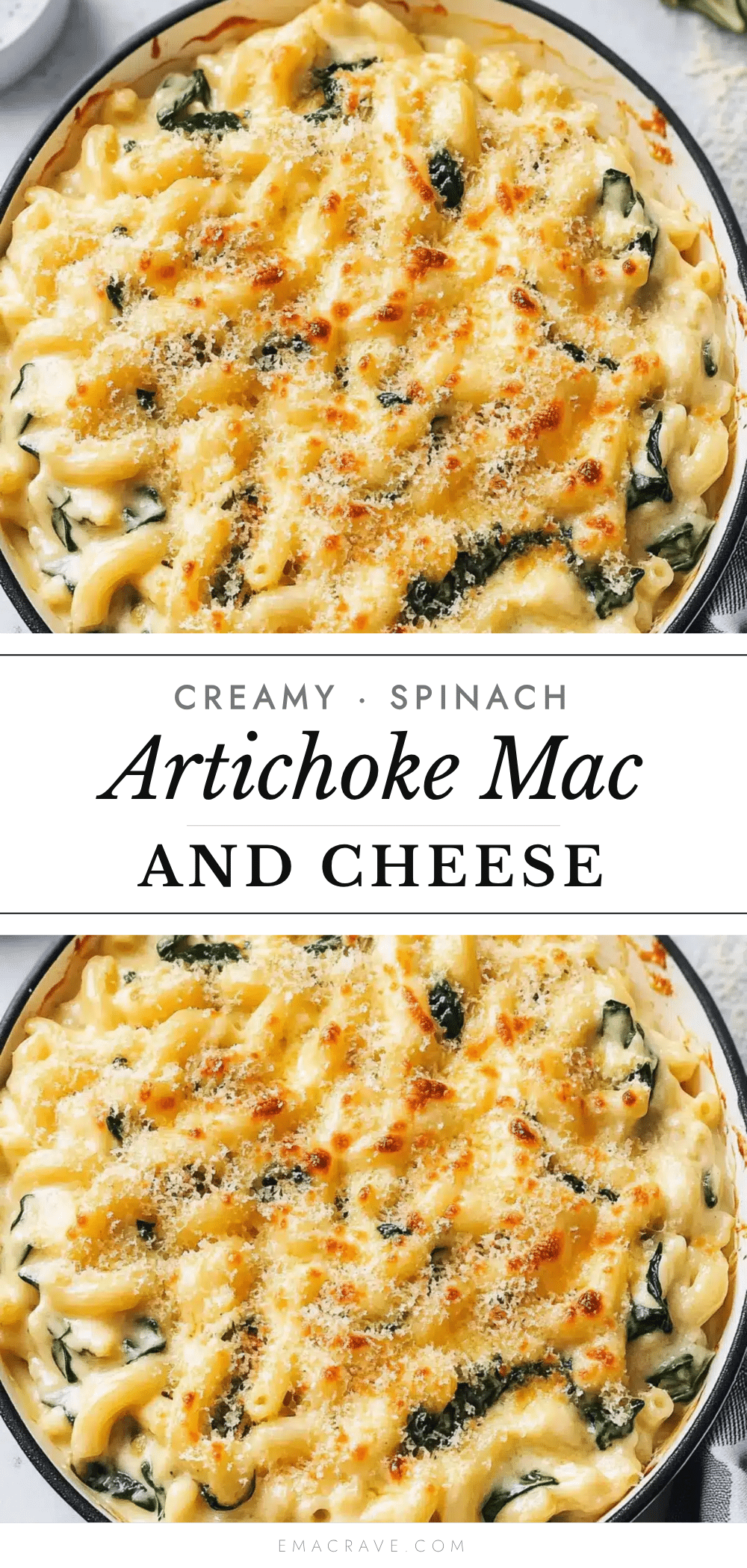 creamy spinach artichoke mac and cheese recipe