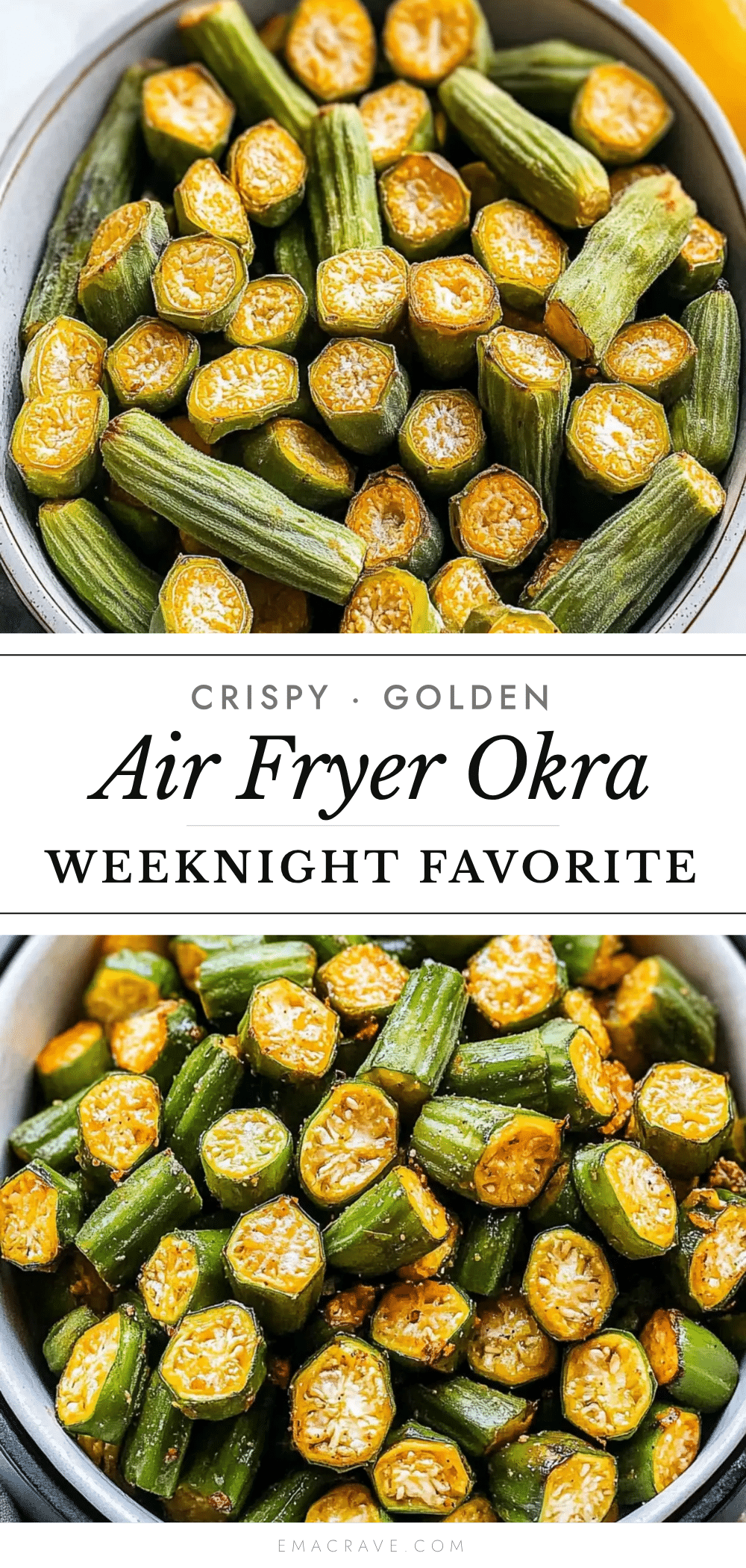 crispy air fryer okra snack recipe