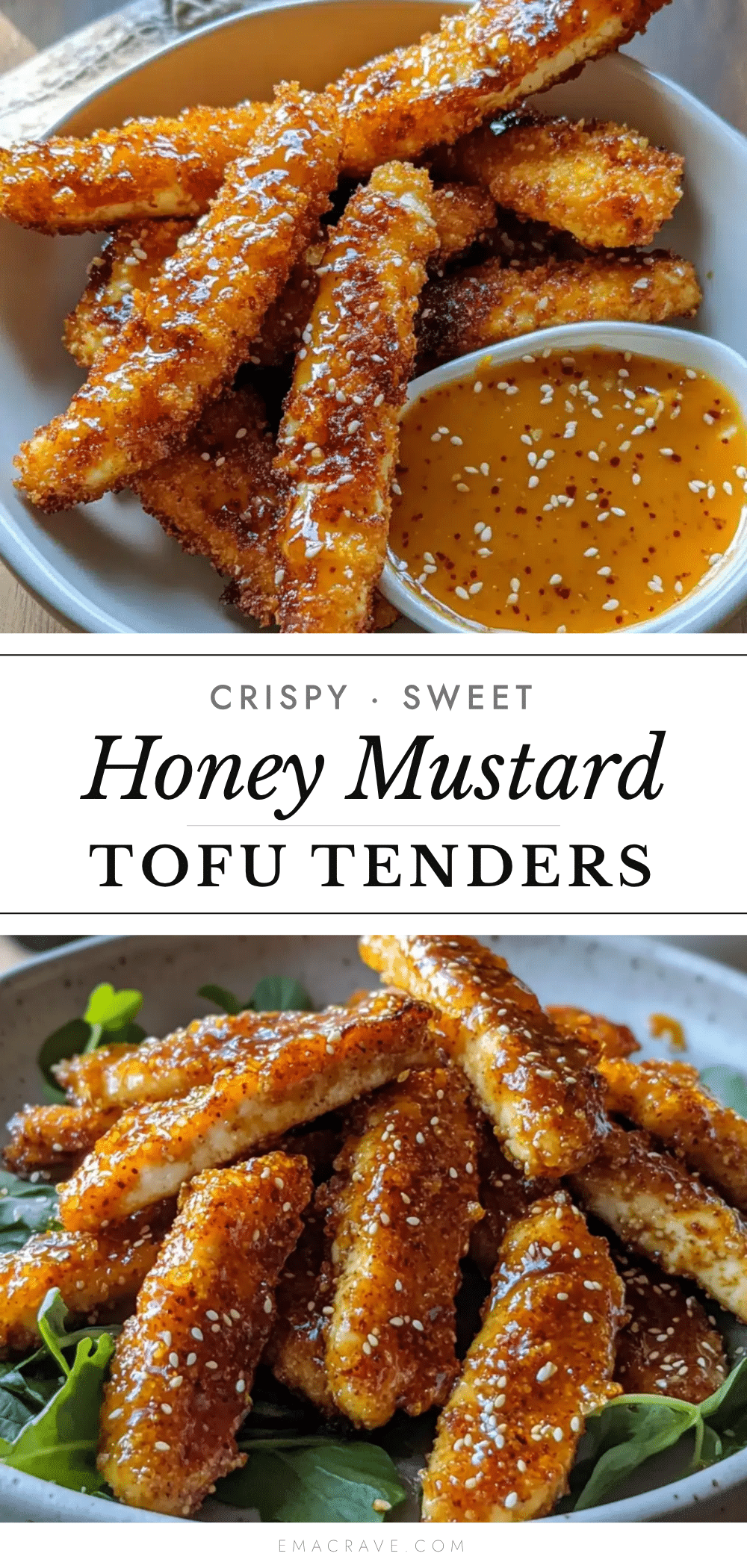 crispy honey mustard tofu tenders recipe