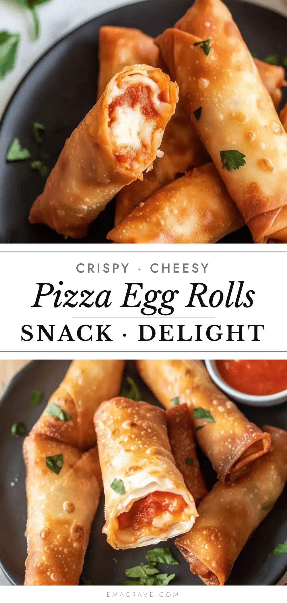 crispy pizza egg rolls recipe