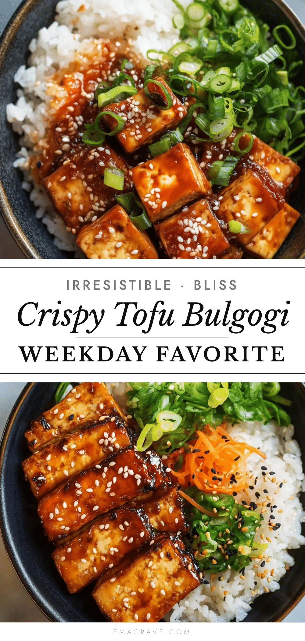 crispy tofu bulgogi recipe