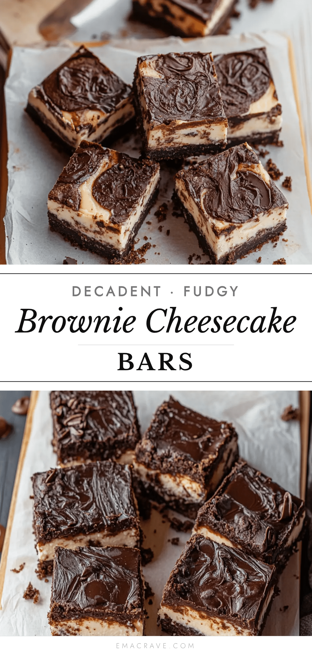 decadent brownie cheesecake bars recipe