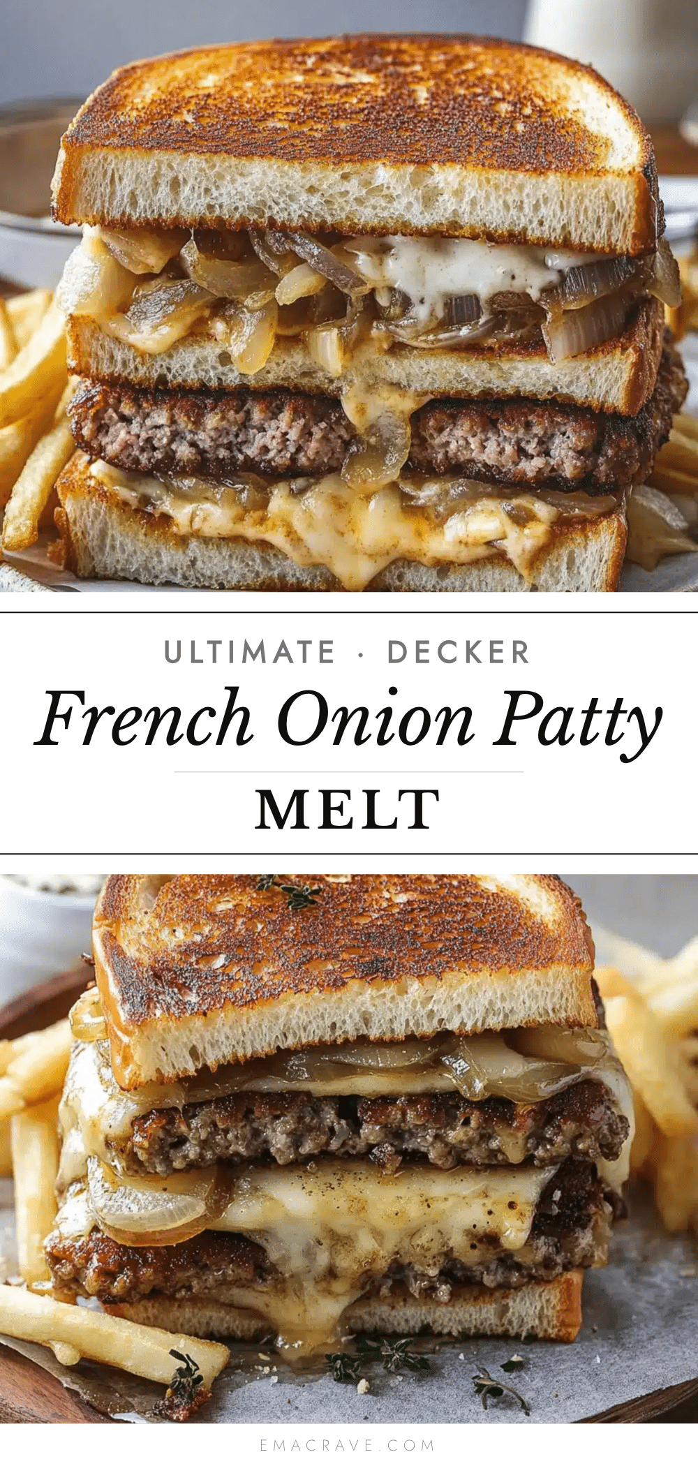 double decker french onion patty melt recipe