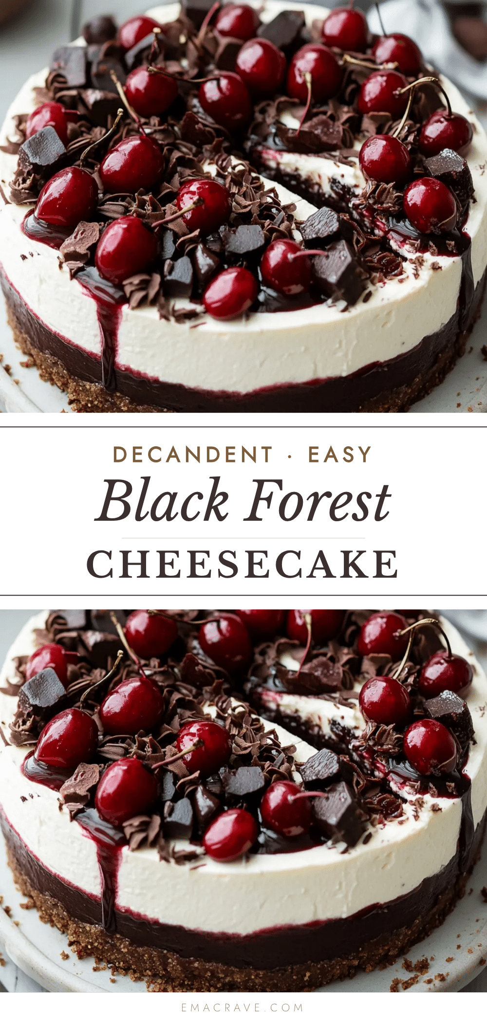 easy black forest cheesecake recipe
