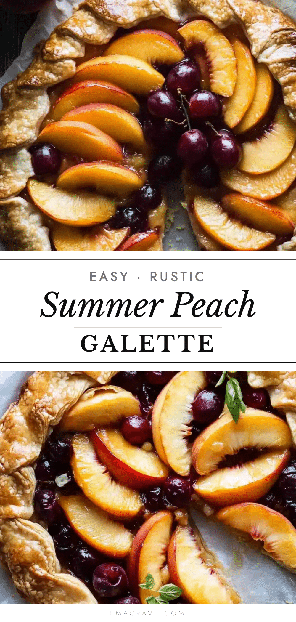 easy rustic summer peach galette recipe