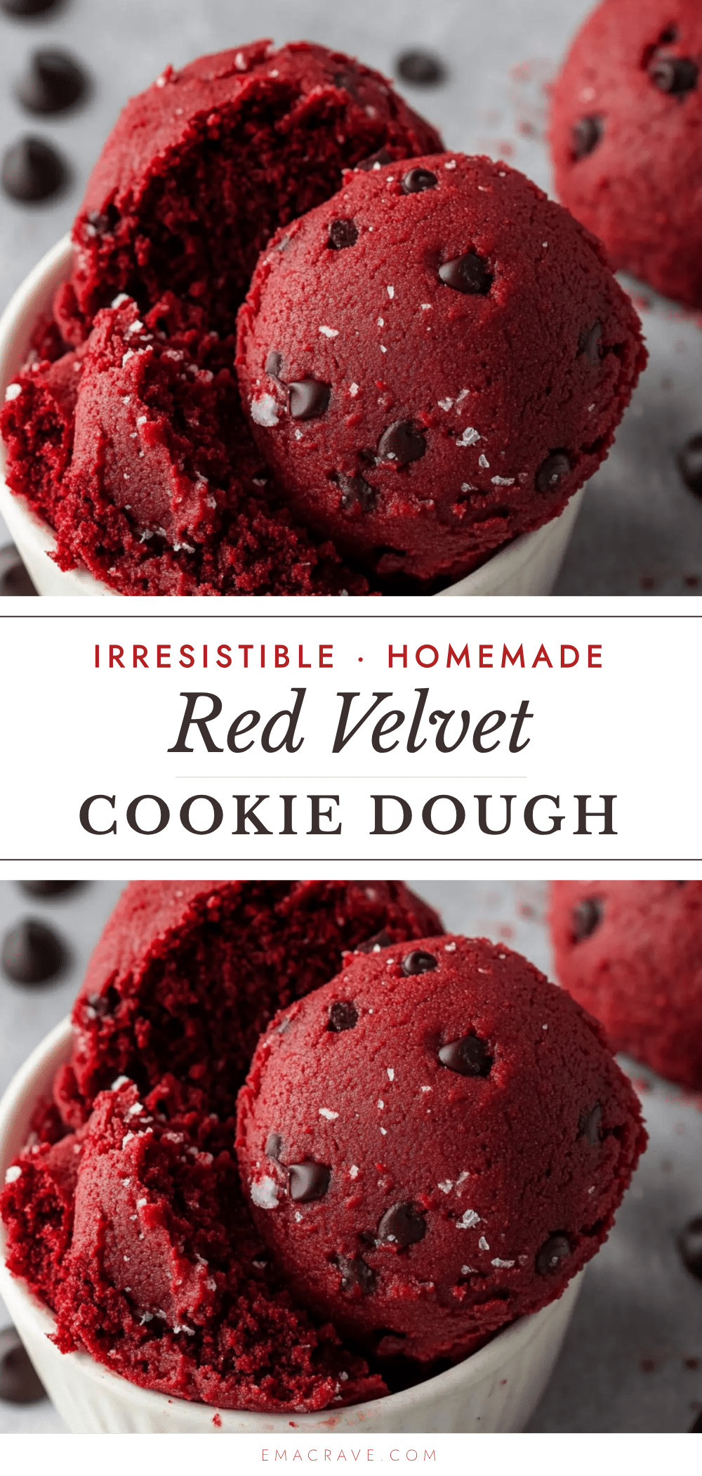edible red velvet cookie dough recipe
