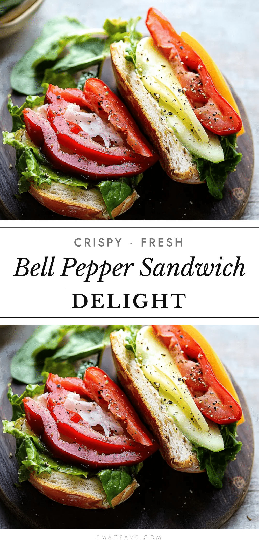 fresh bell pepper sandwich recipe