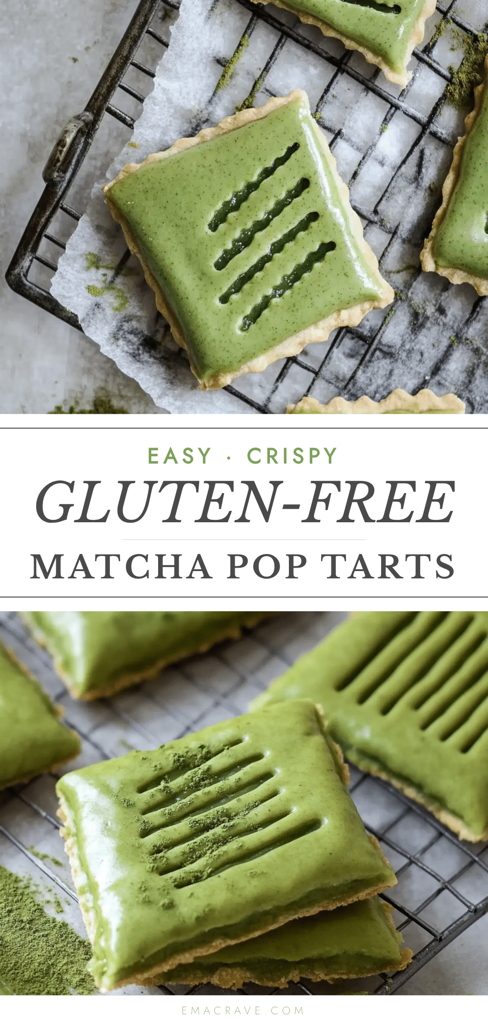 gluten-free matcha pop tarts recipe