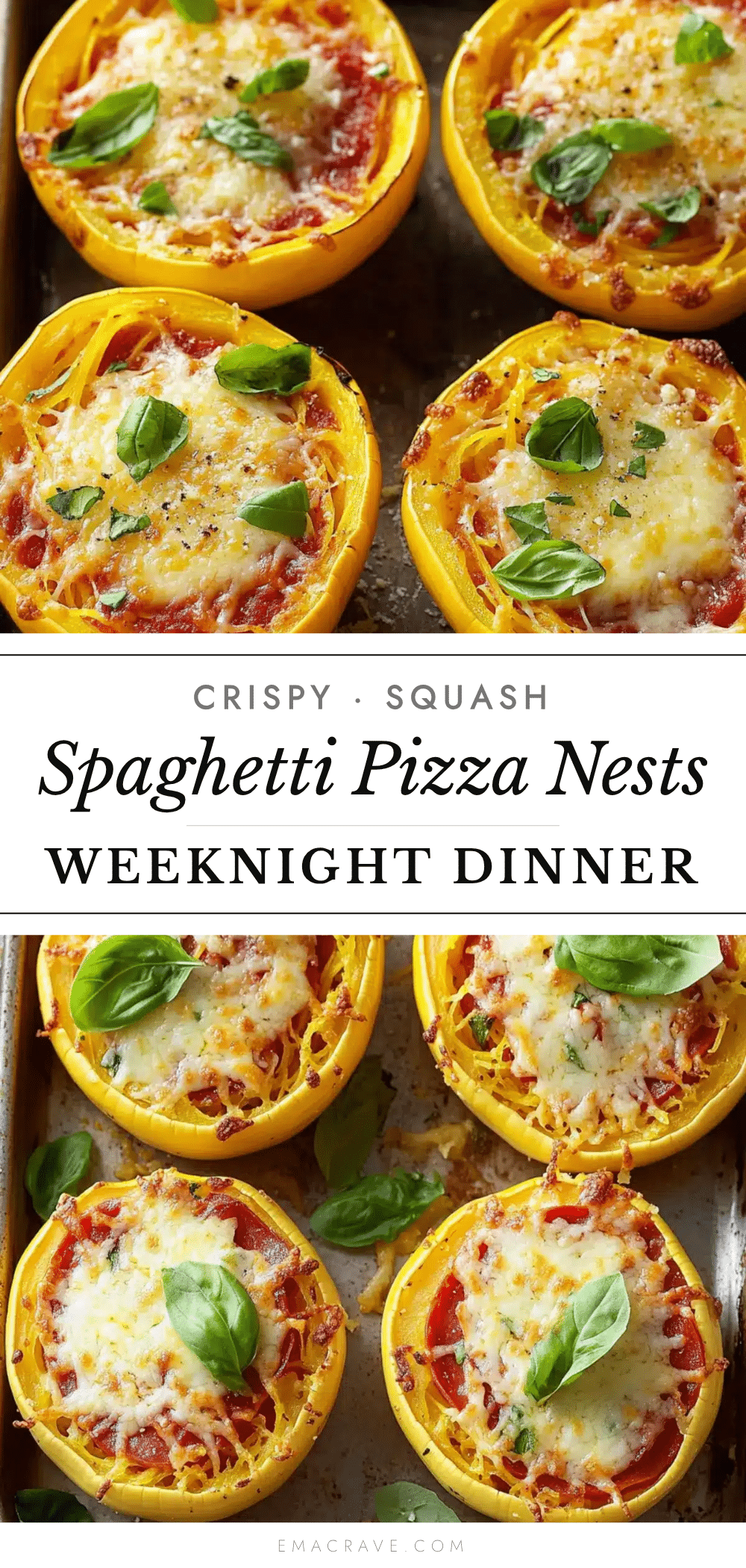 Healthy Spaghetti Squash Pizza Nests recipe