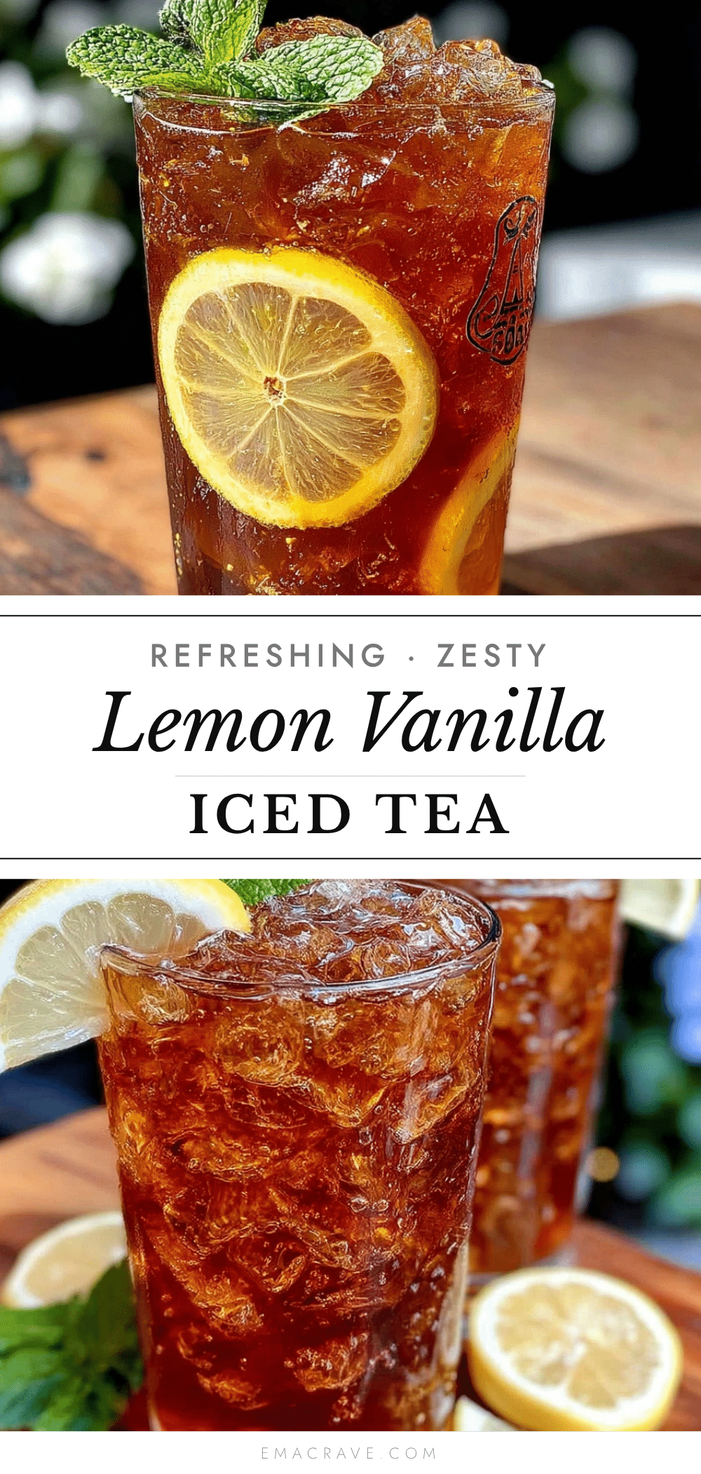 lemon vanilla black iced tea recipe