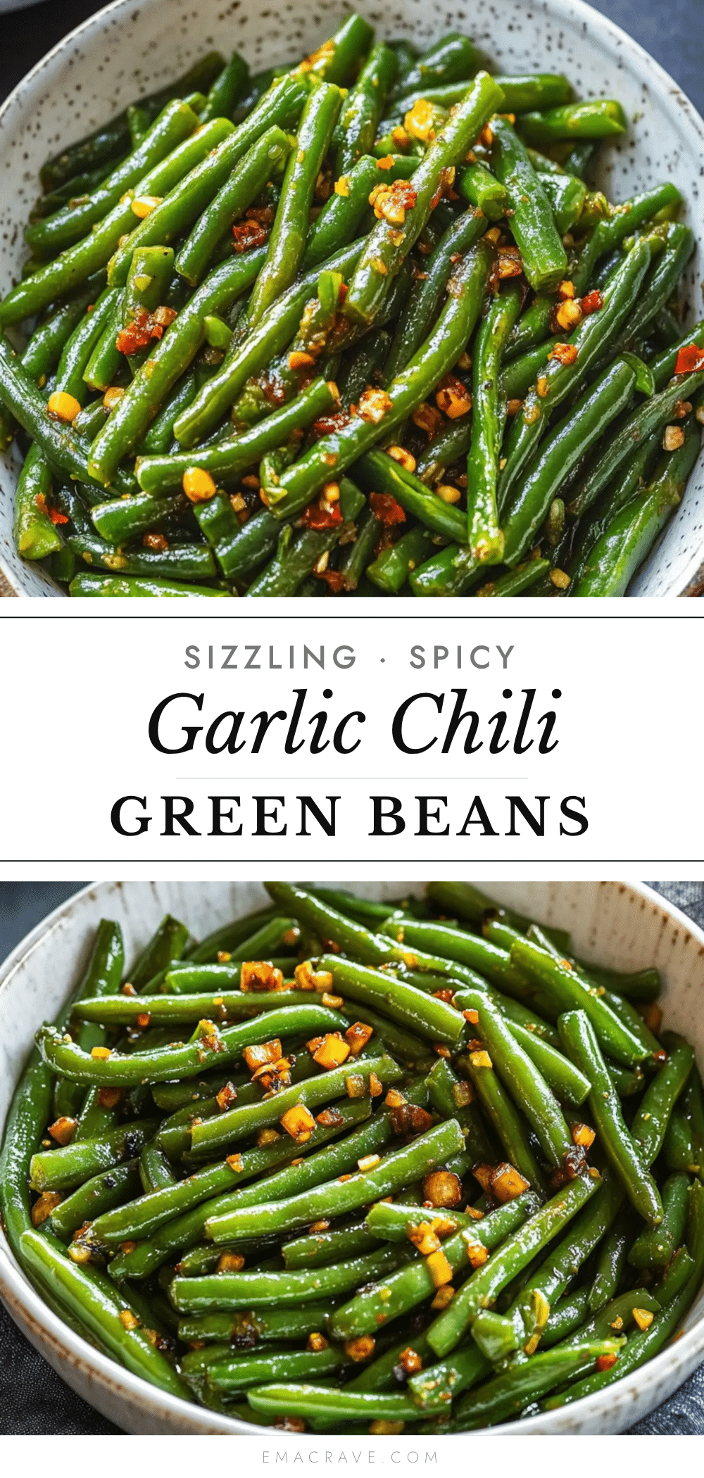 quick sizzling garlic chili green beans recipe