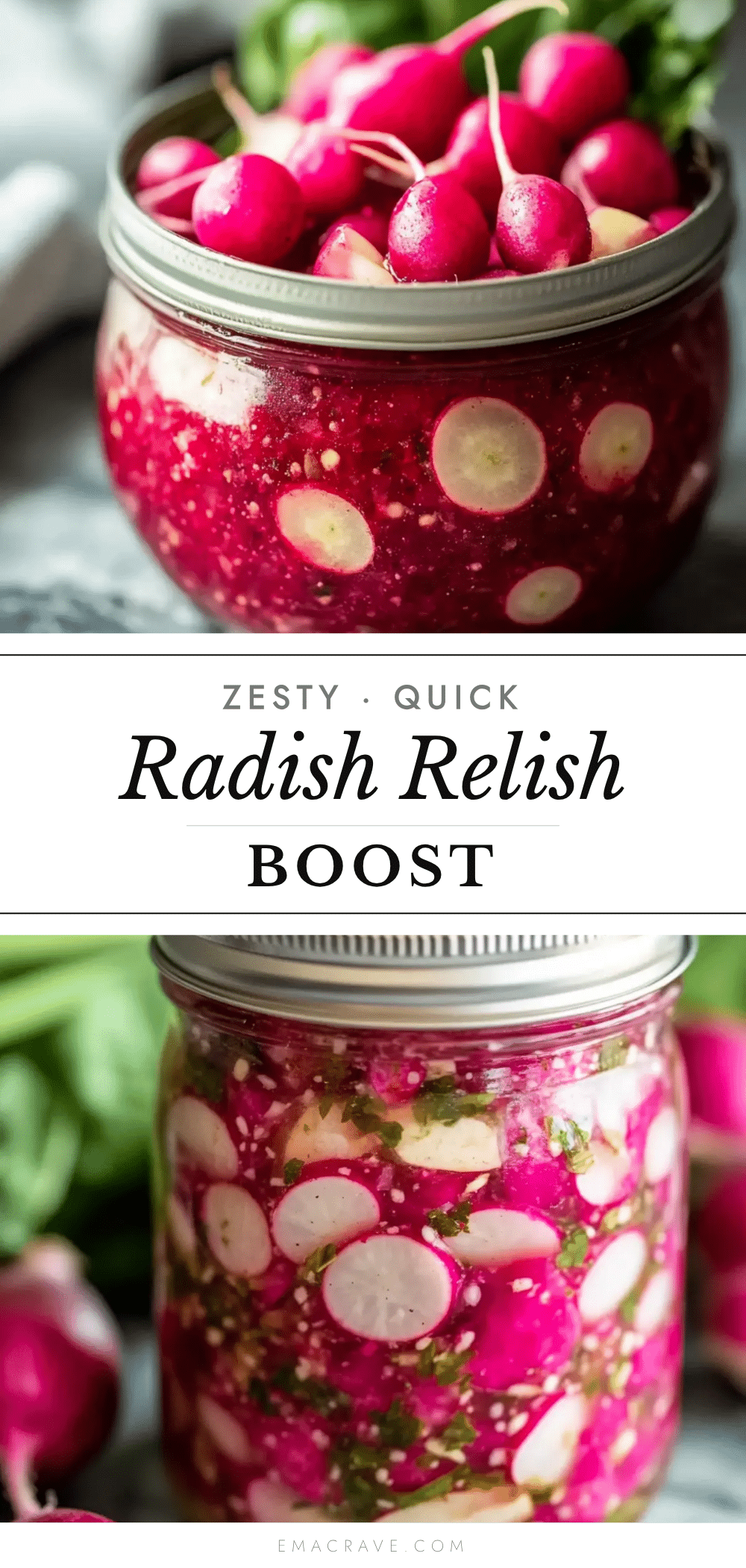 quick zesty radish relish recipe