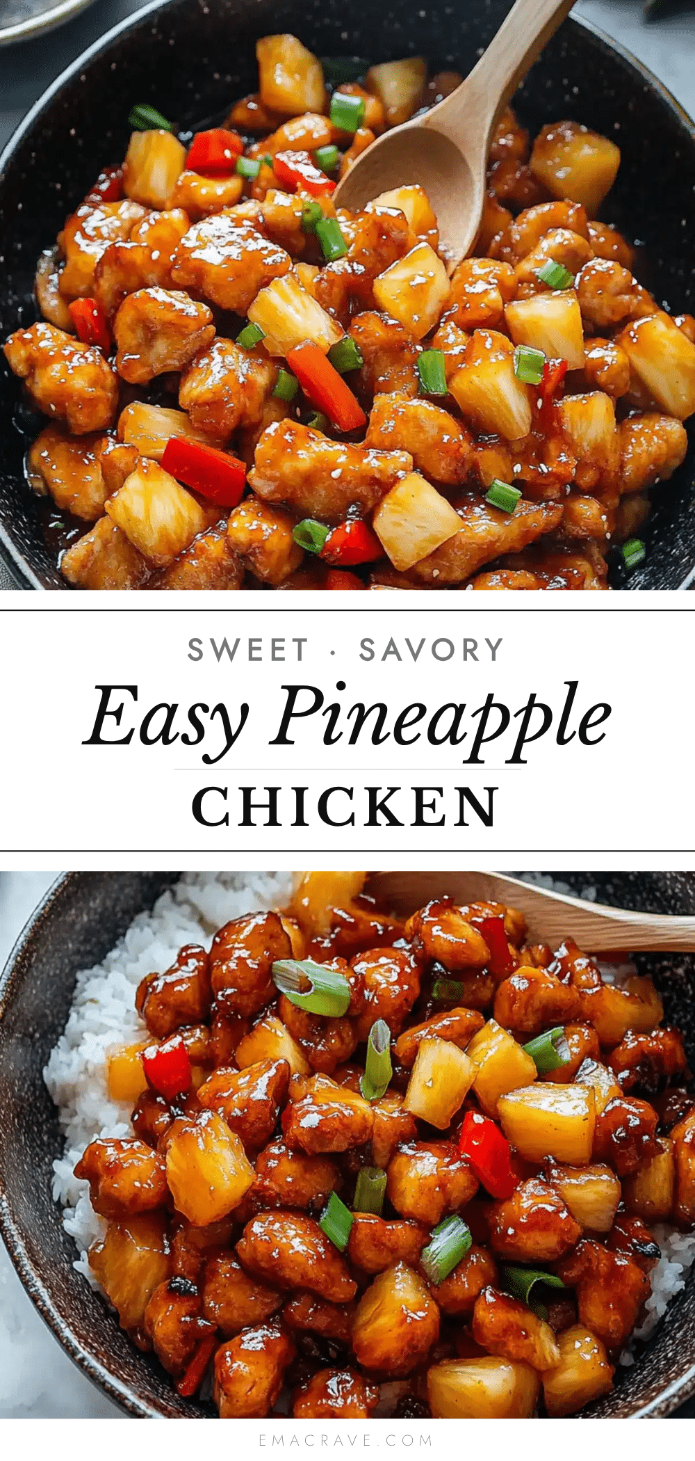 sweet and savory pineapple chinese chicken recipe