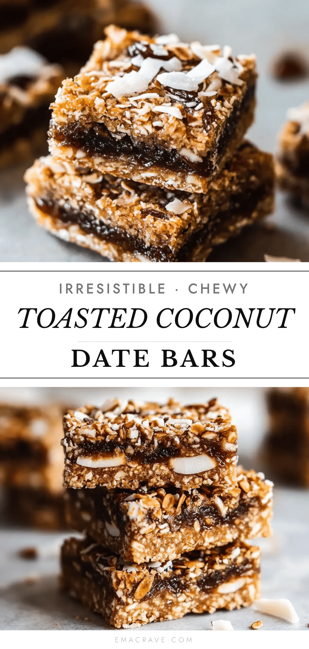 toasted coconut date bars recipe