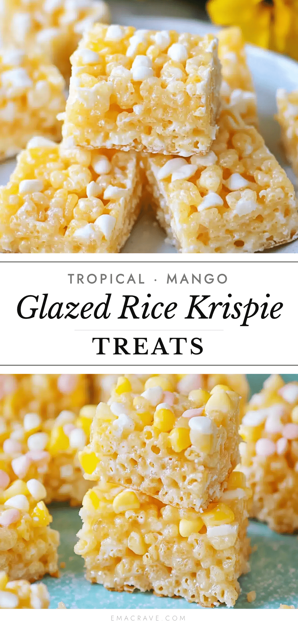 tropical hawaiian rice krispie treats recipe